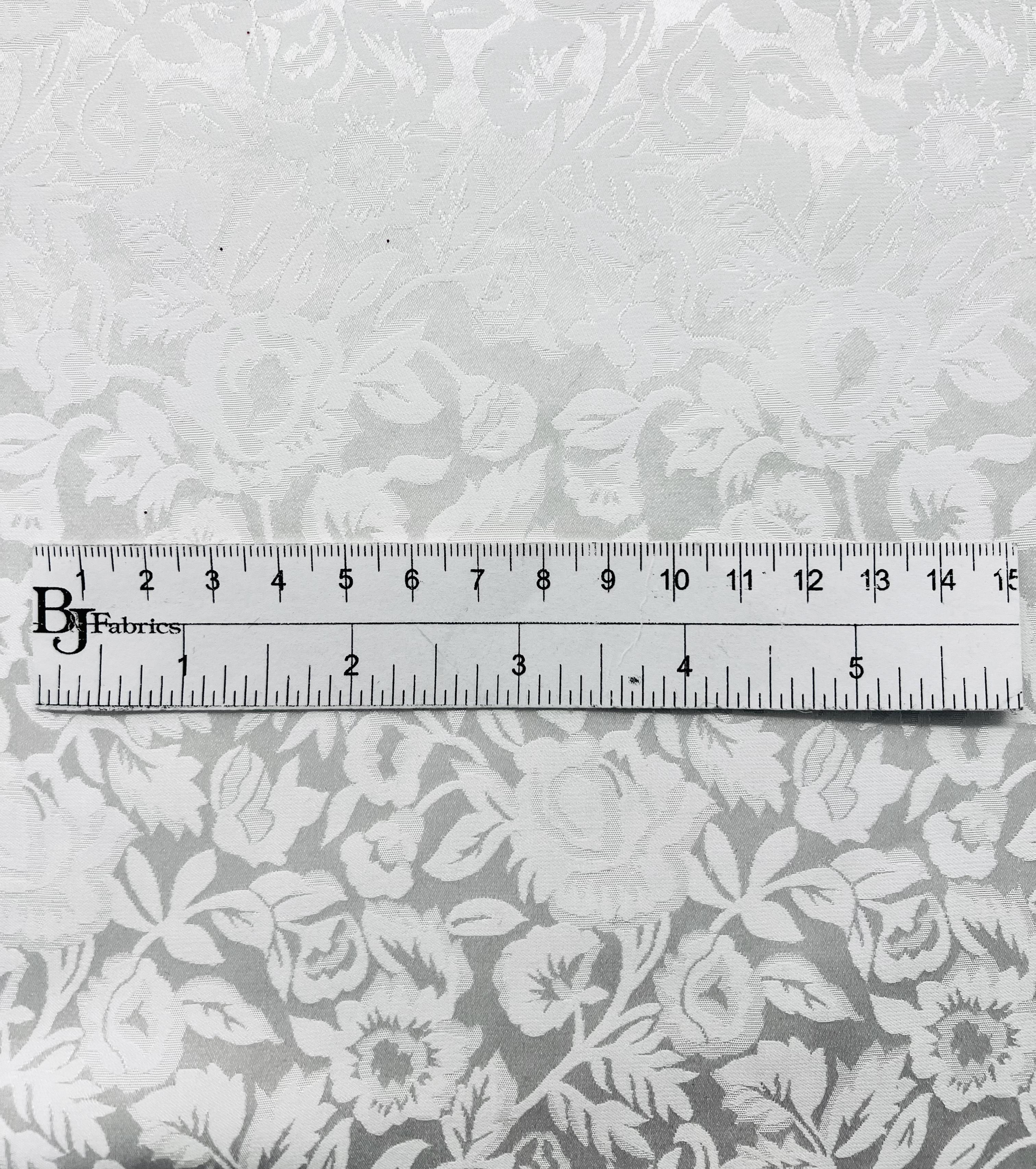 Pure Silk Jacquard in White