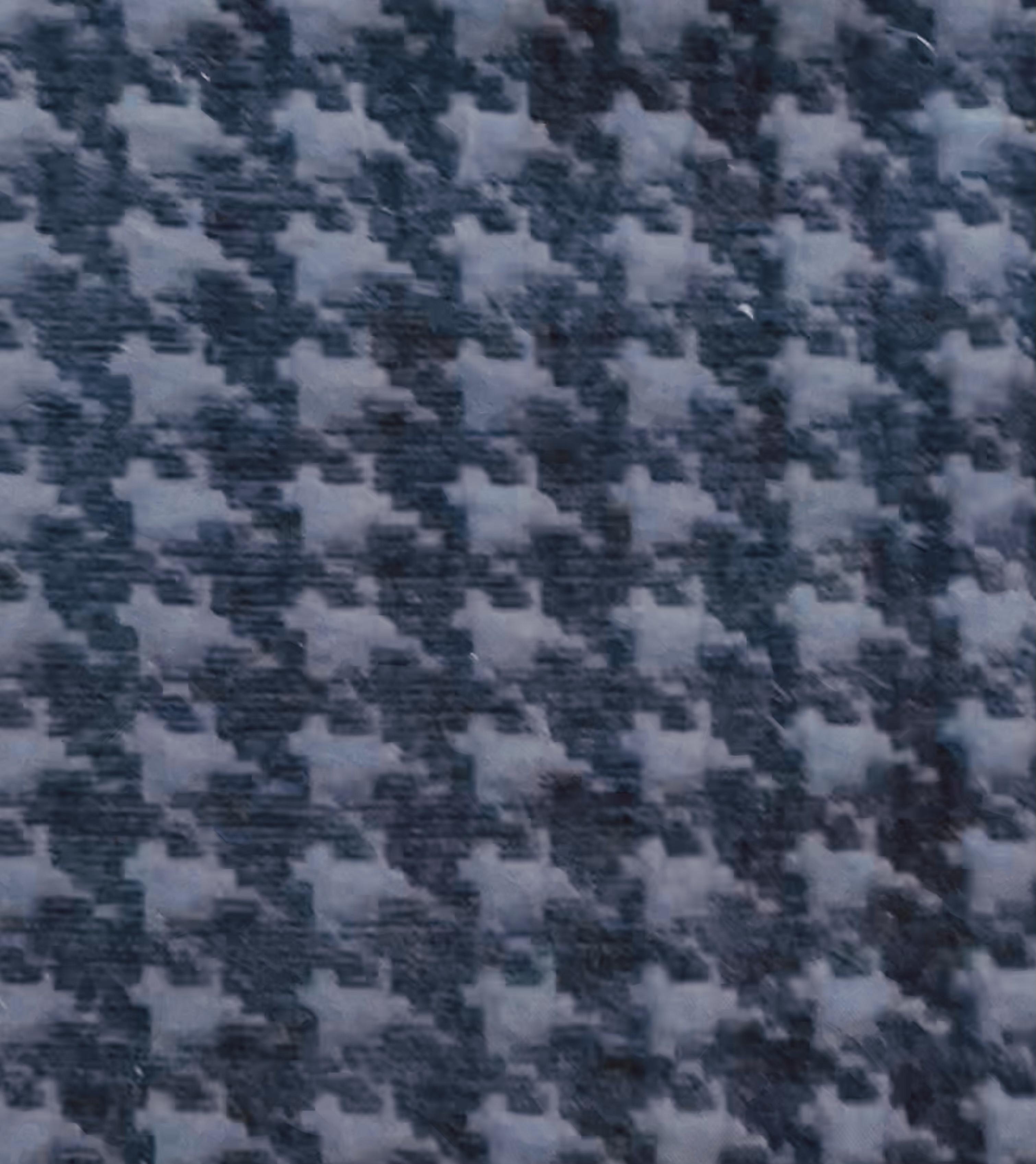 Houndstooth Chenille Brocade in Midnight