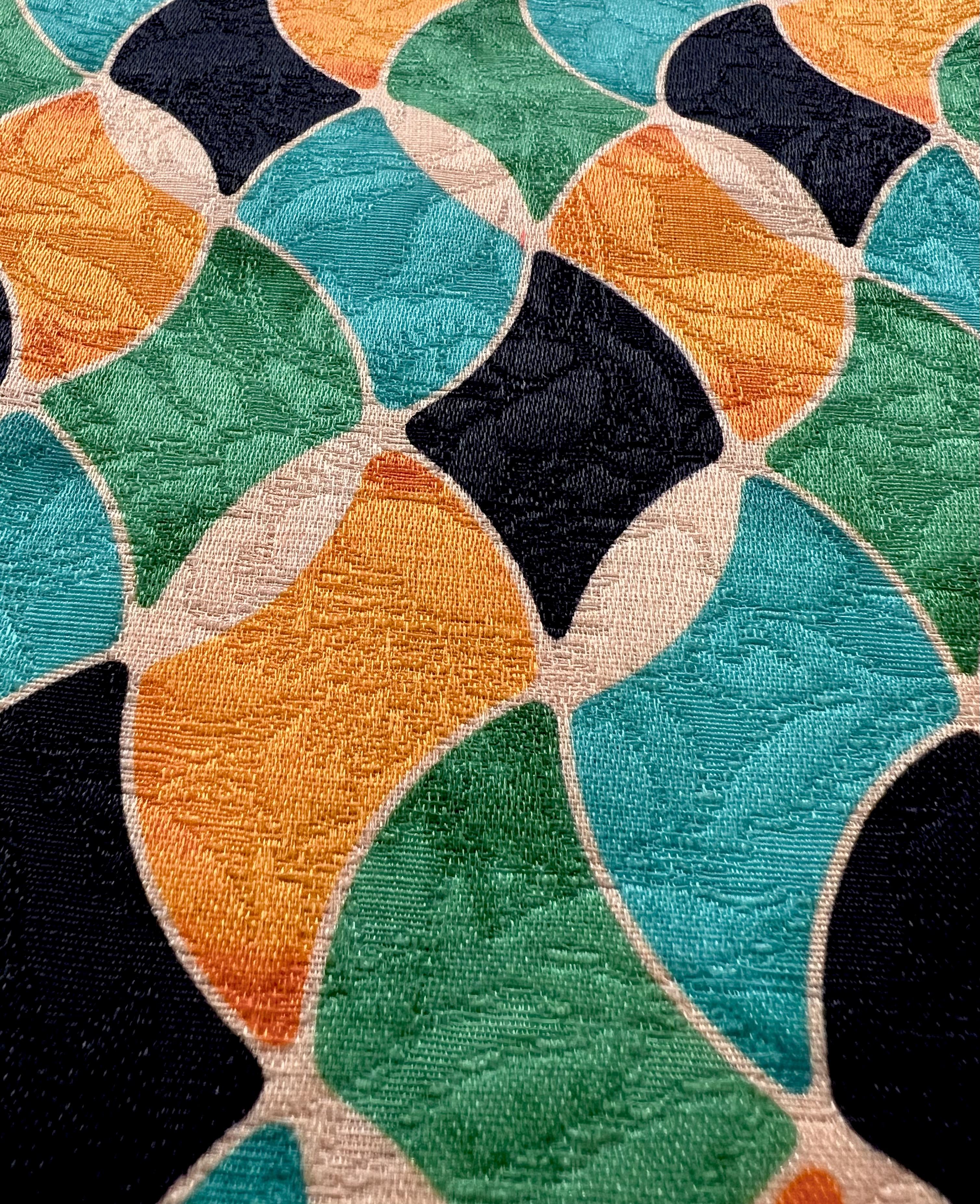 Printed Silk & Wool Damask