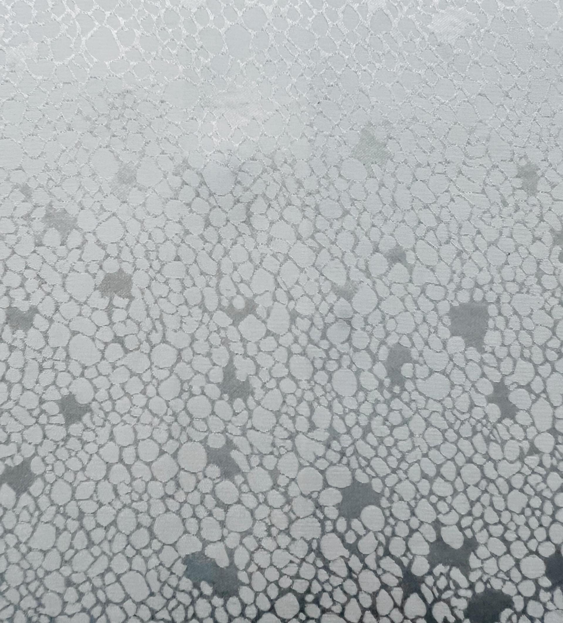 Pure Silk Jacquard in White