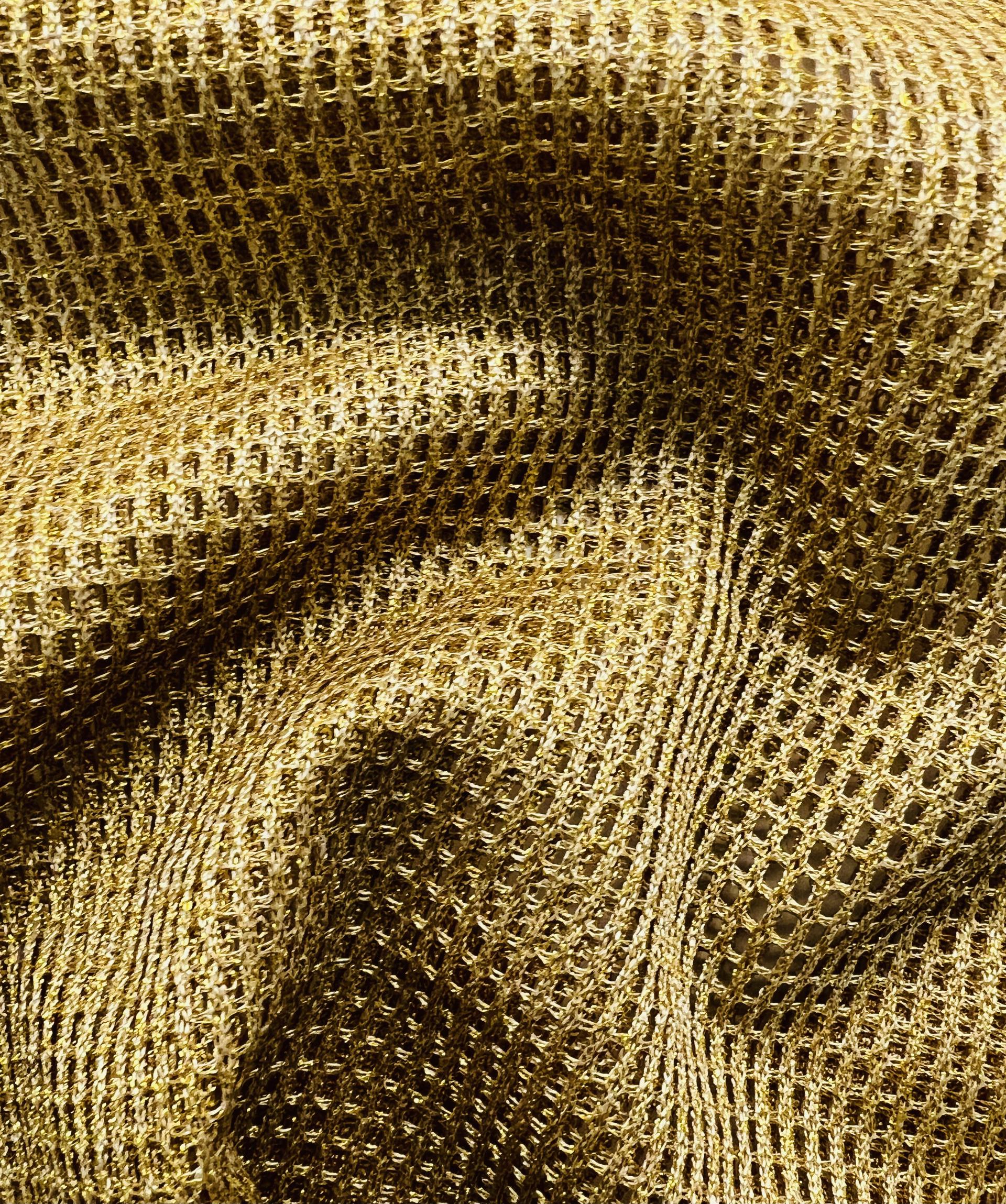 Metallic Mesh in Gold