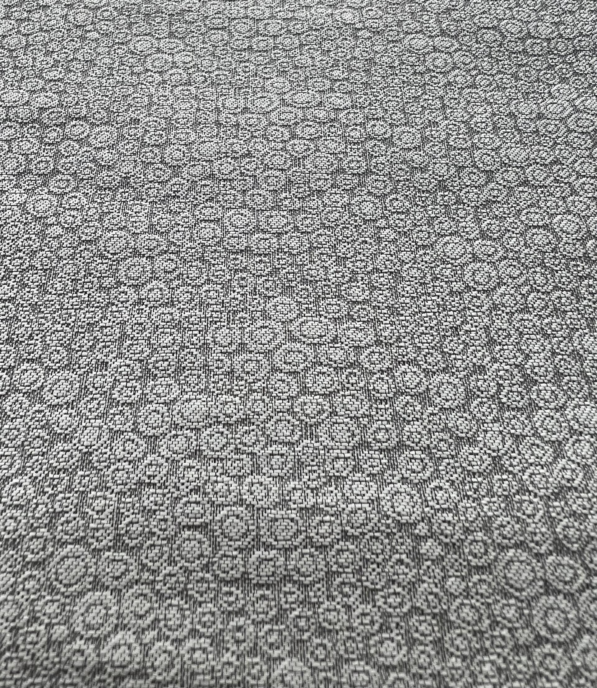 Silk Blend Jacquard Brocade in Silver