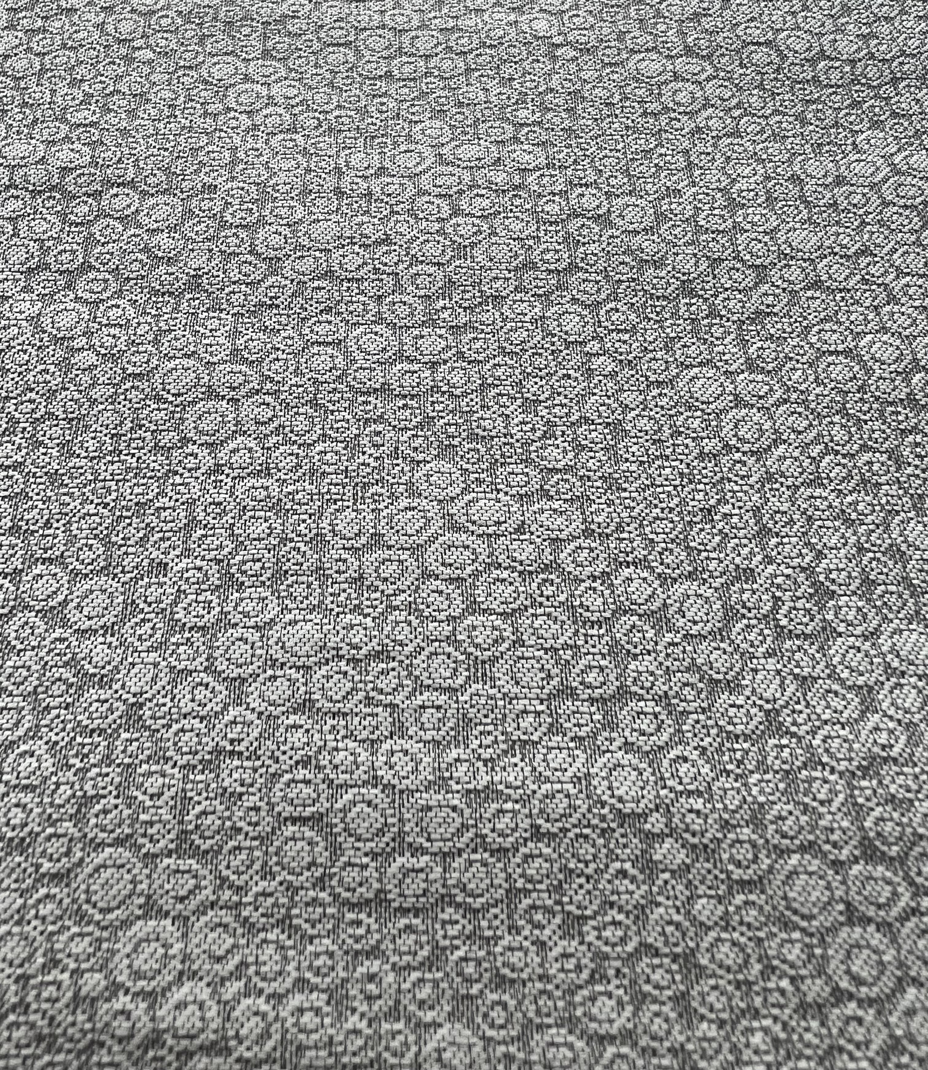 Silk Blend Jacquard Brocade in Silver