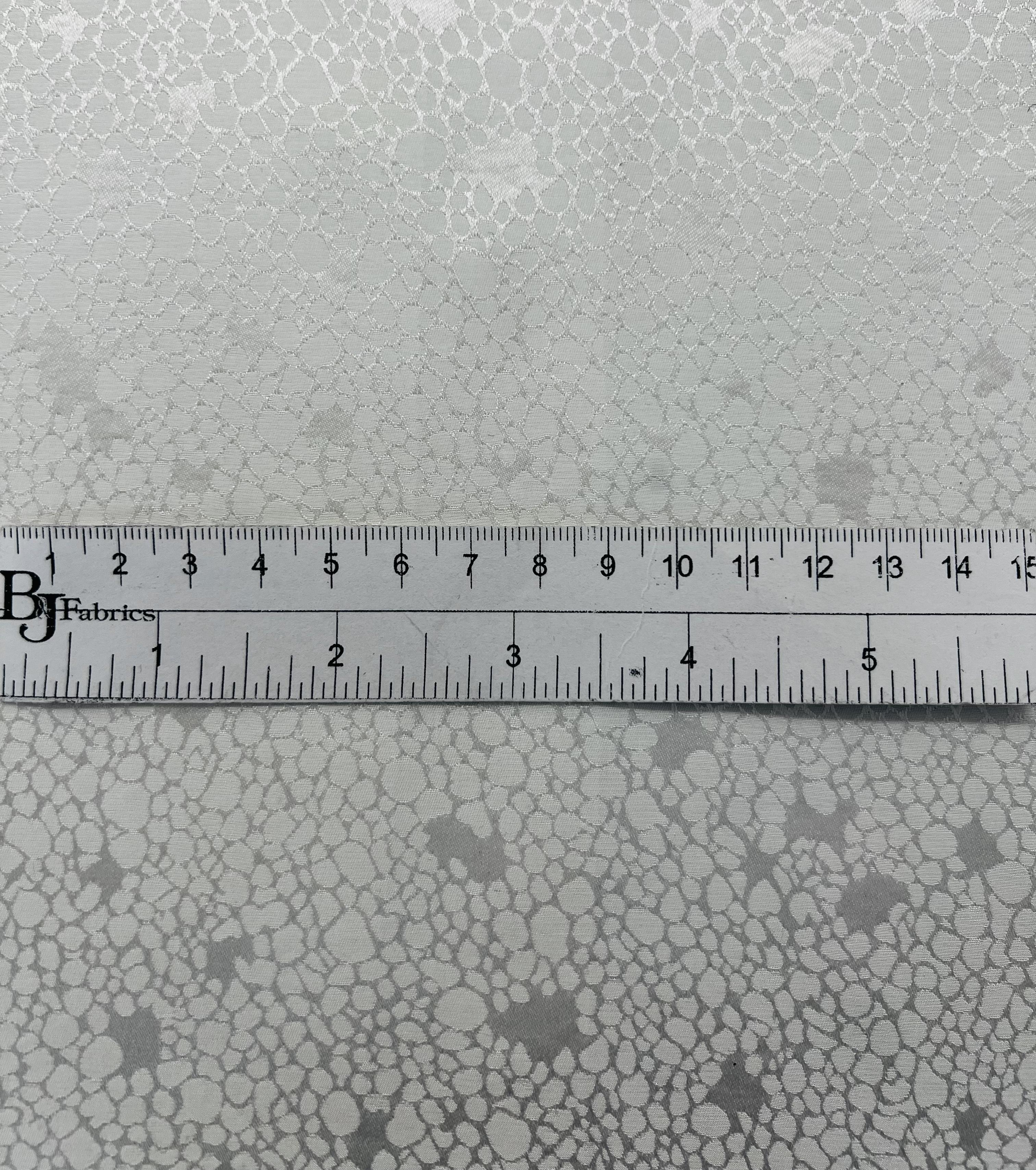 Pure Silk Jacquard in White