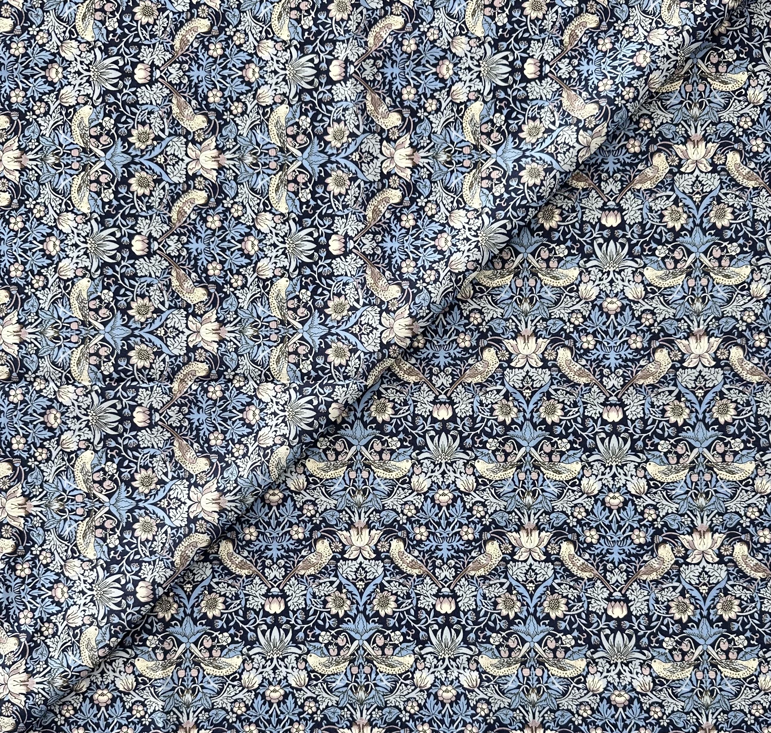 Liberty of London Cotton Lawn Print in Blue