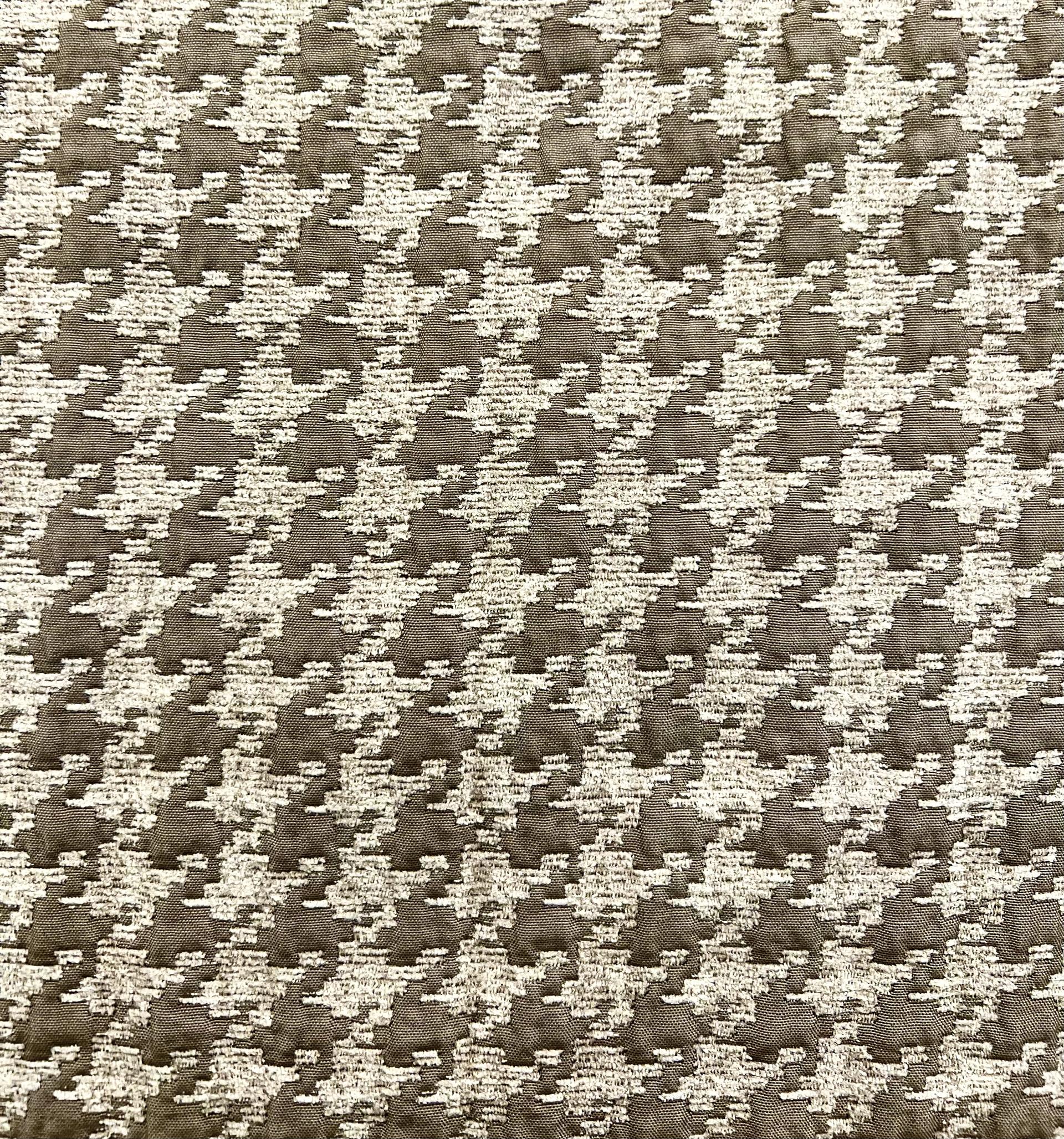 Houndstooth Chenille Brocade in Taupe