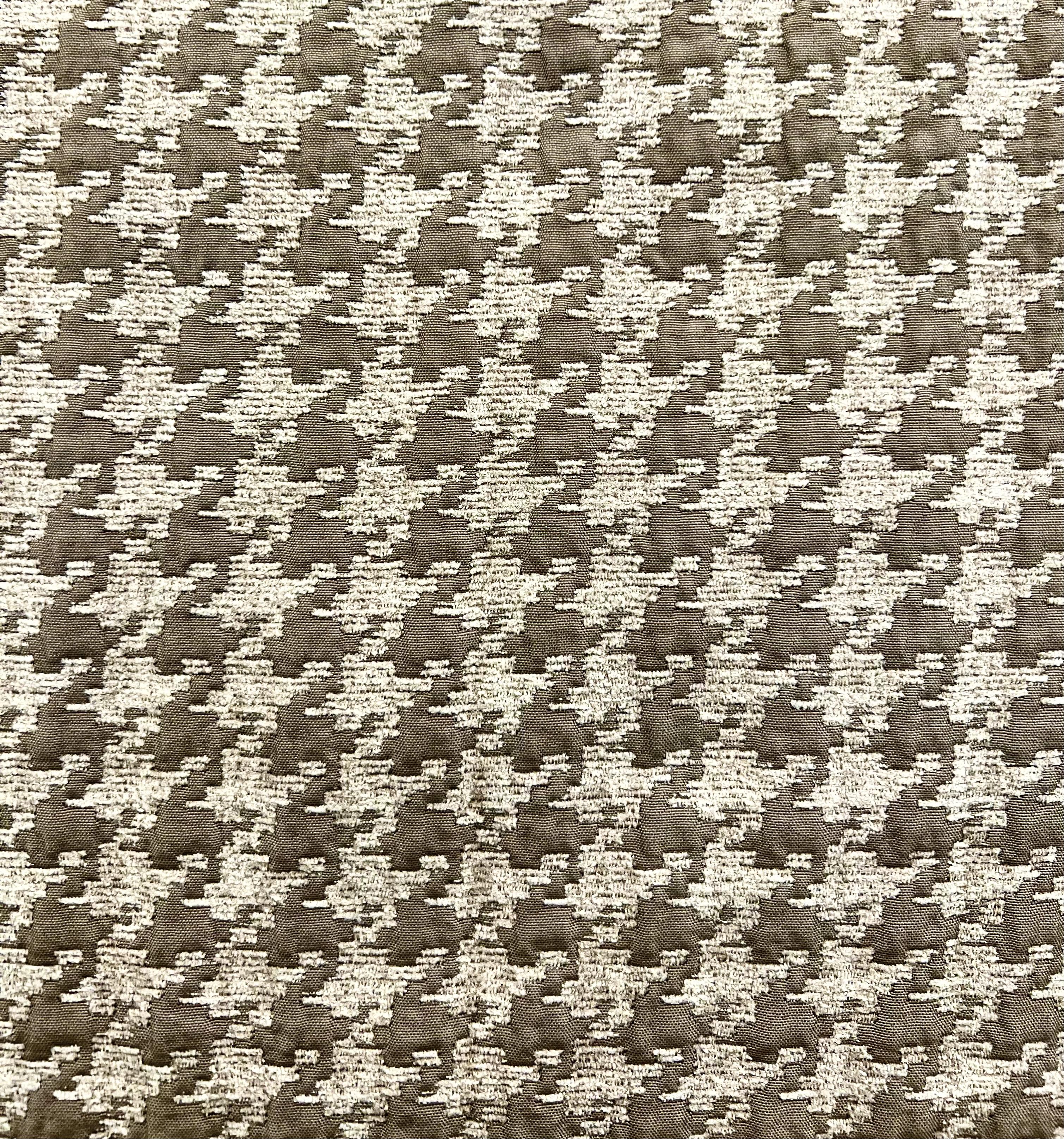Houndstooth Chenille Brocade in Taupe