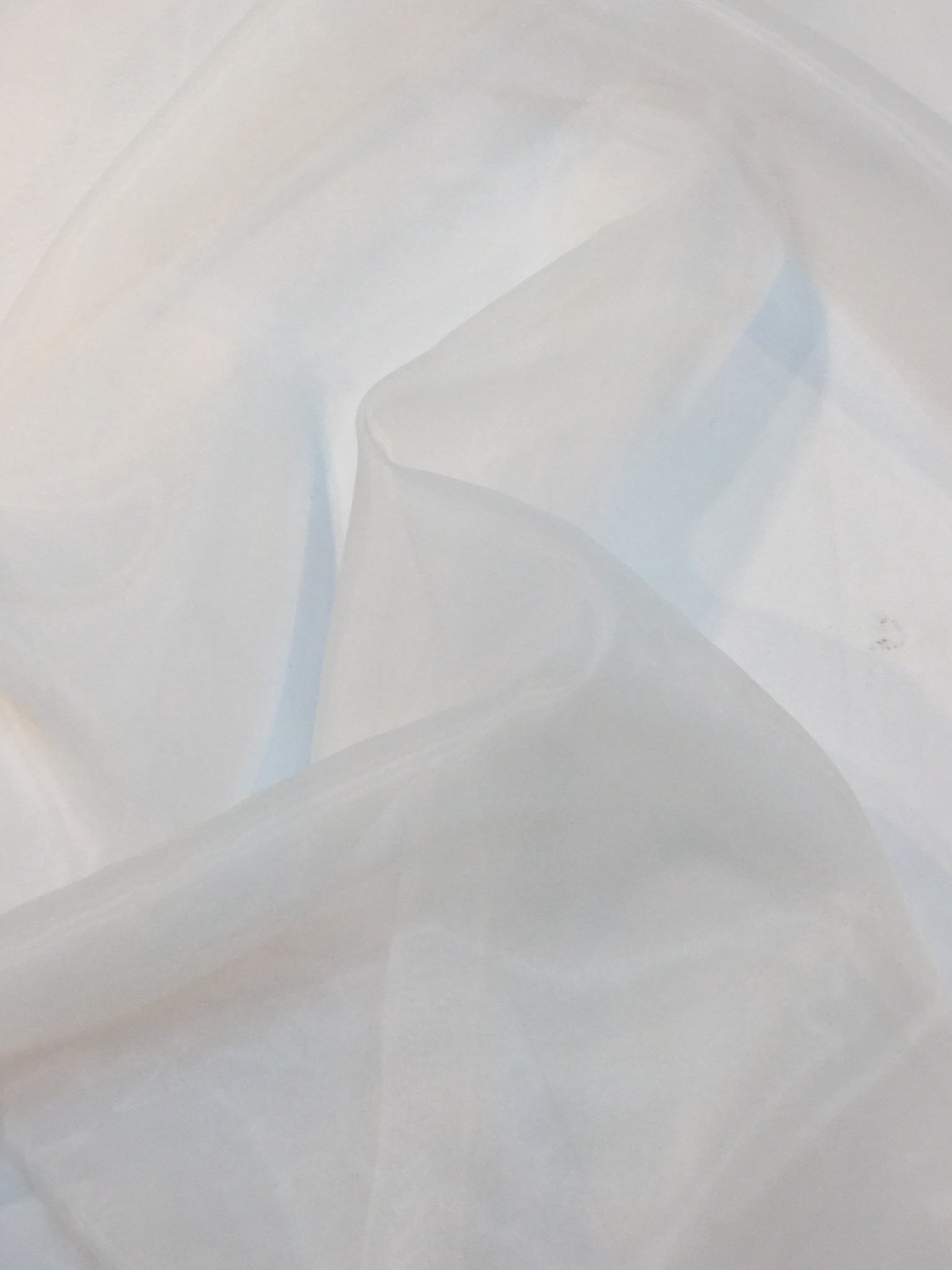 Polyester Organza in Diamond White