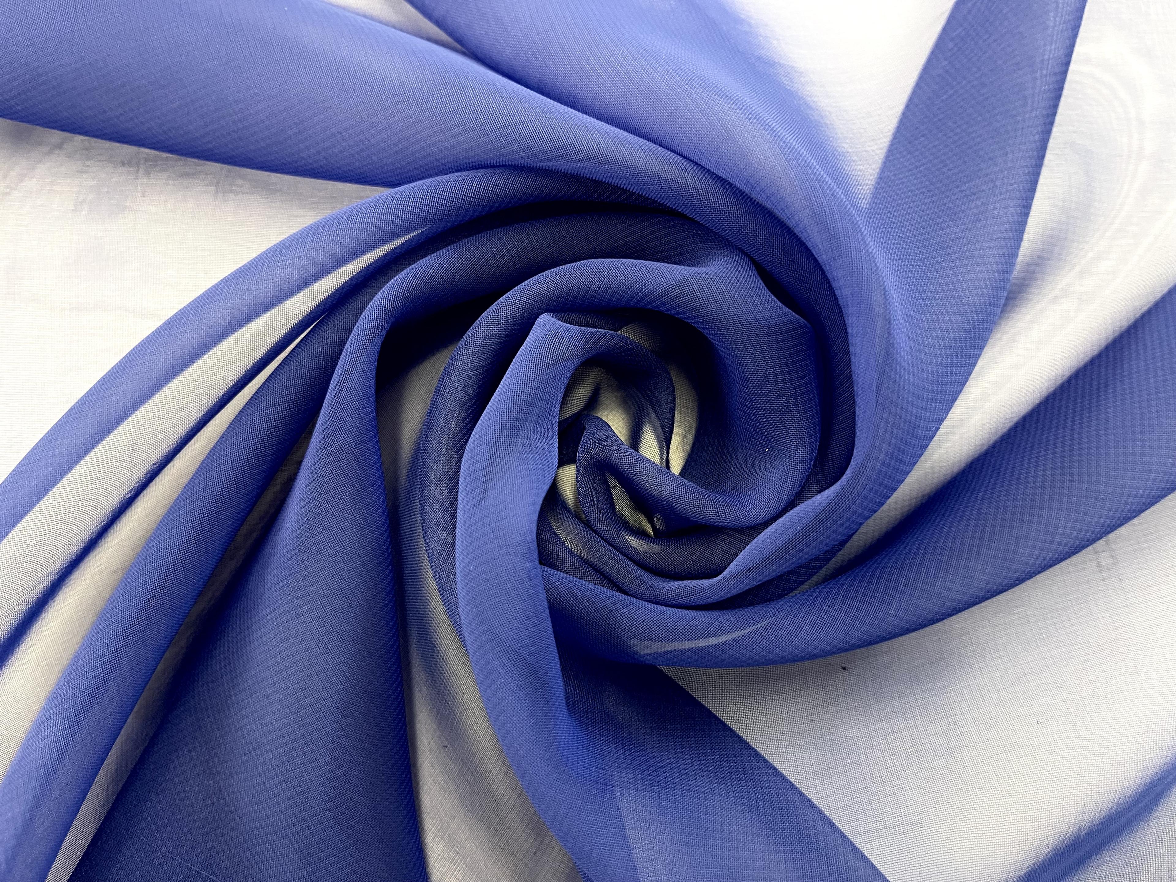Polyester Chiffon in Electric Blue