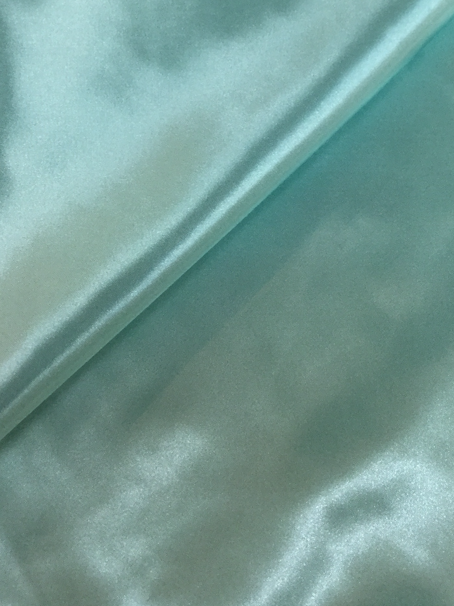 - Satin Charmeuse in Seafoam