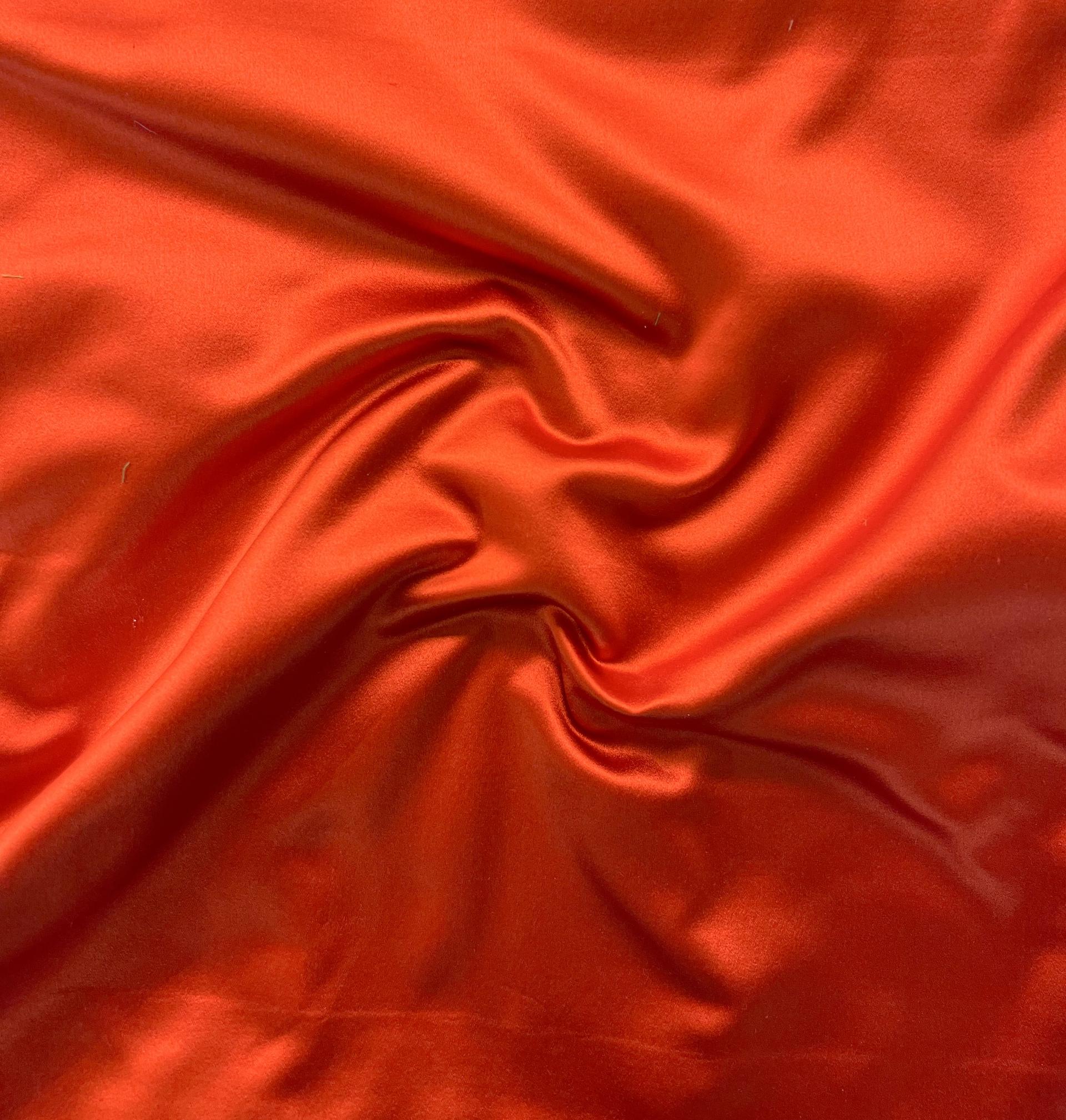 Pure Silk Ducheese Satin in Red
