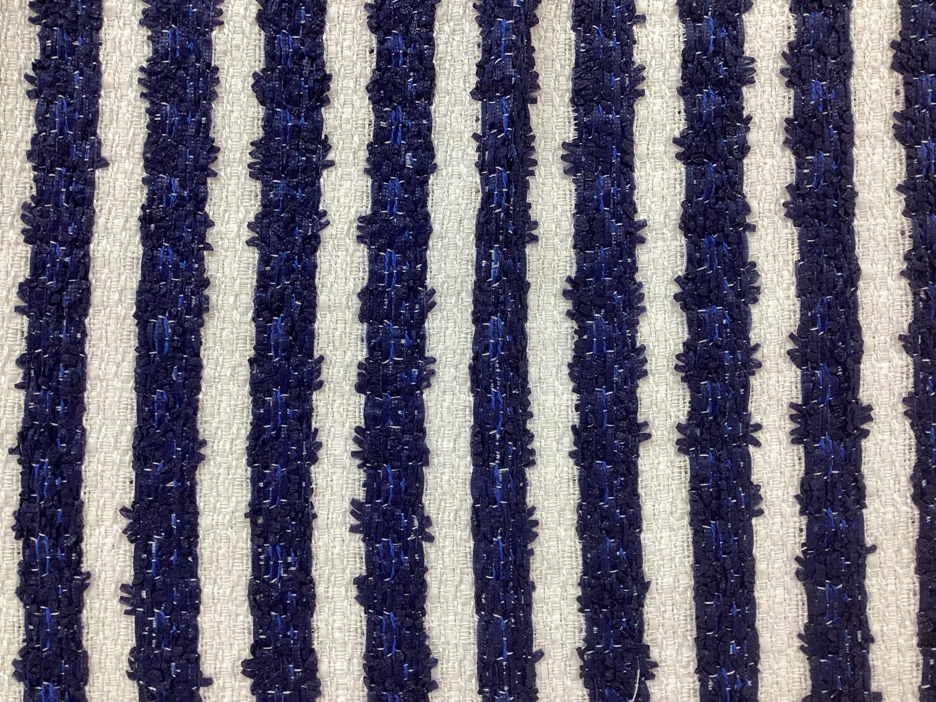 Made in England Cotton Blend Stripe Tweed