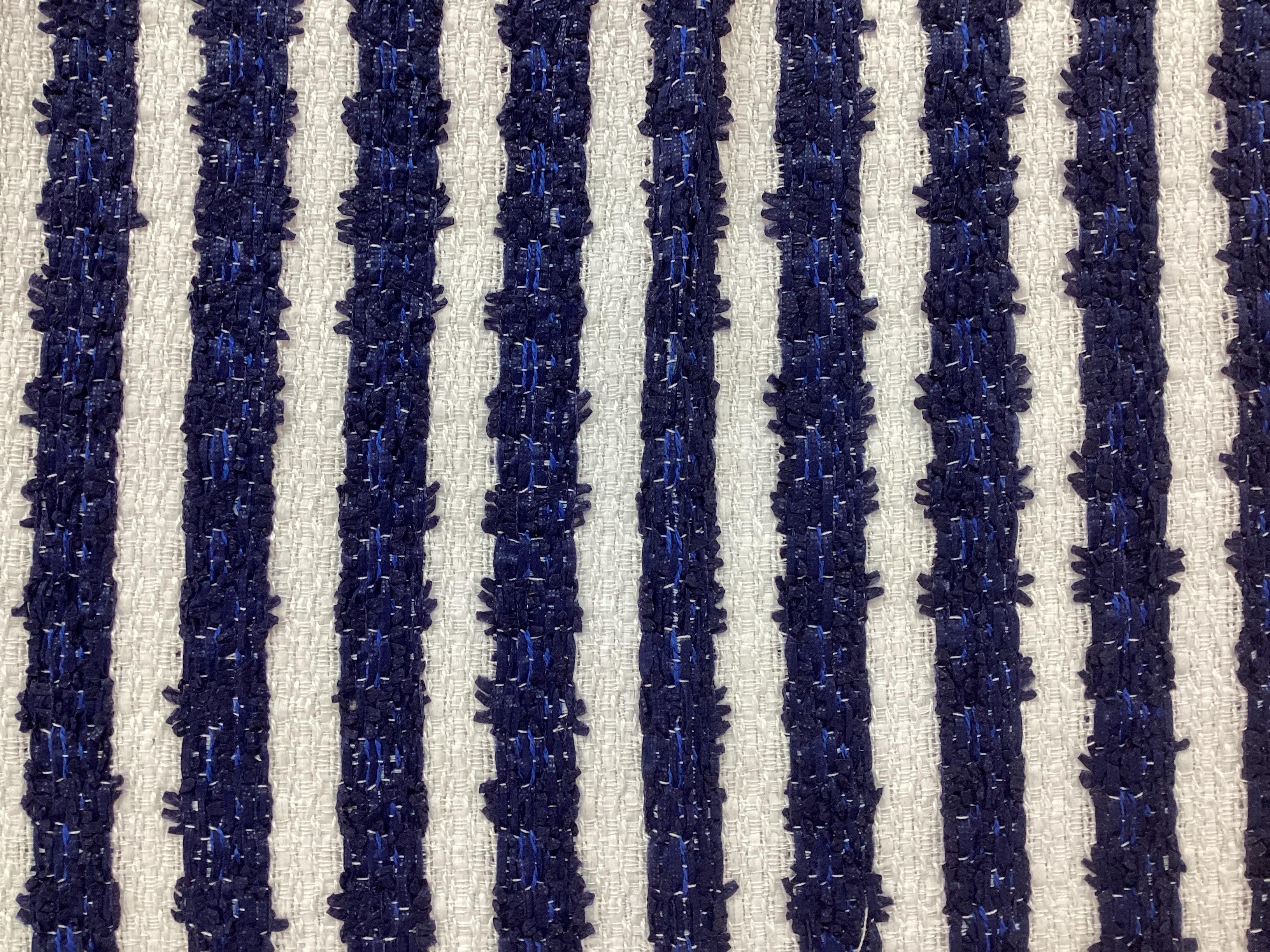 Made in England Cotton Blend Stripe Tweed