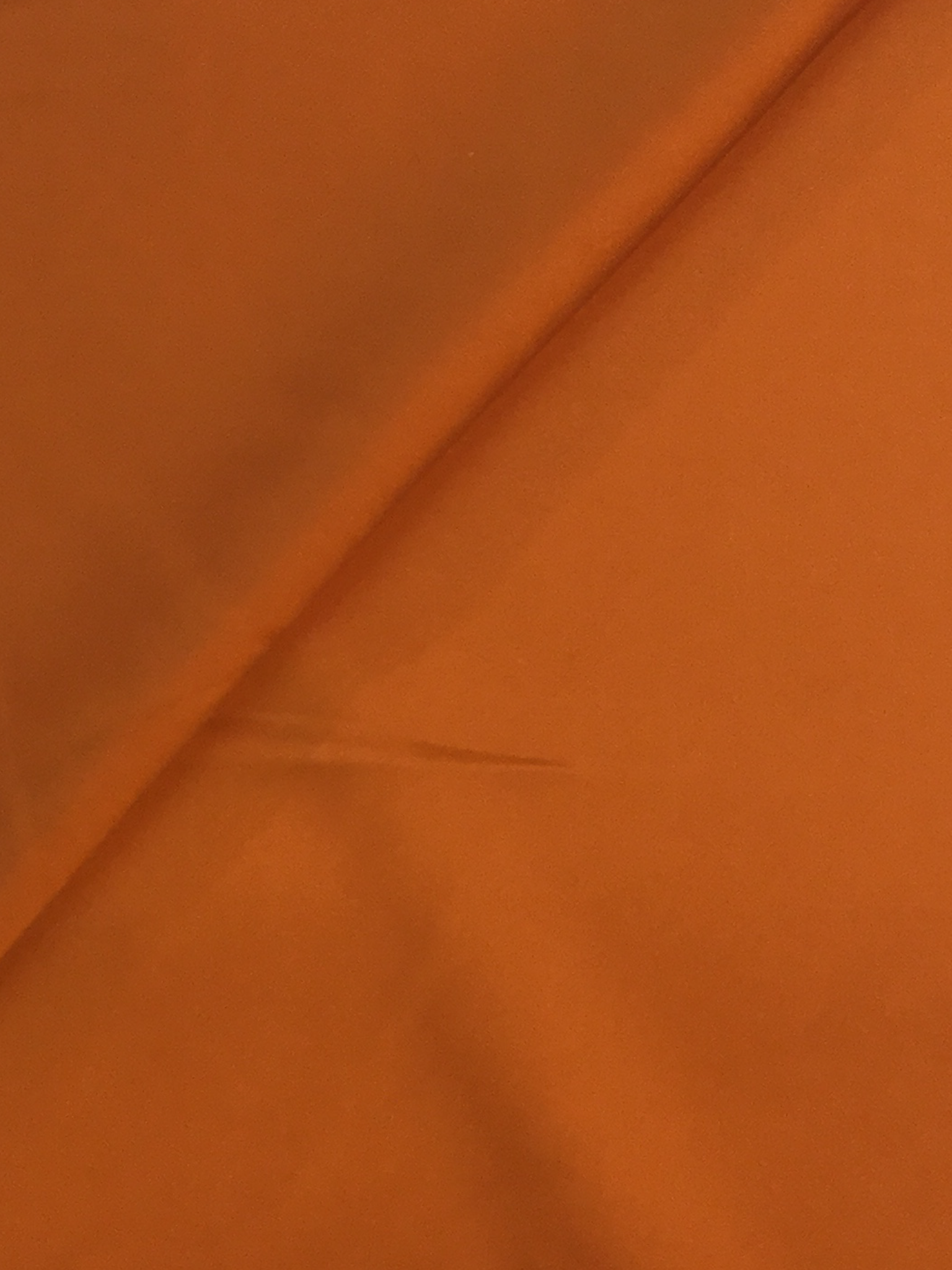 Stretch Polyester Satin in Orange Spice