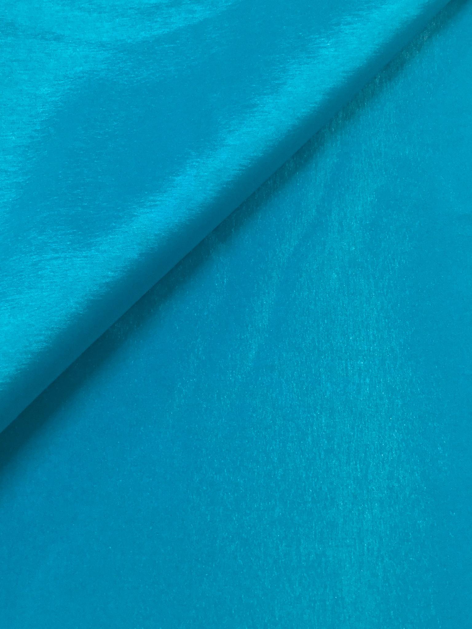 Iridescent Stretch Taffeta in Turquoise