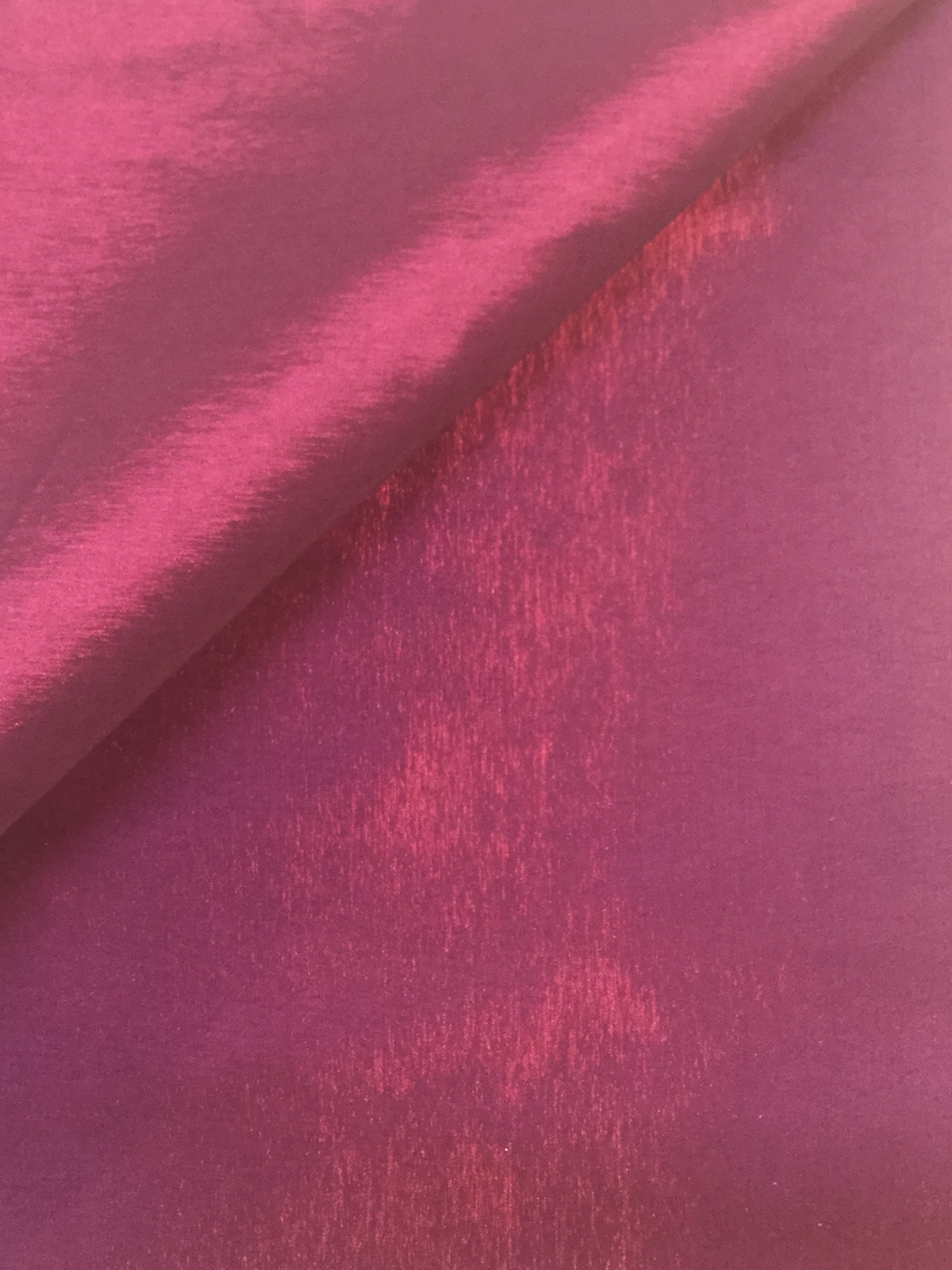 Iridescent Stretch Taffeta in Fuchsia/Black