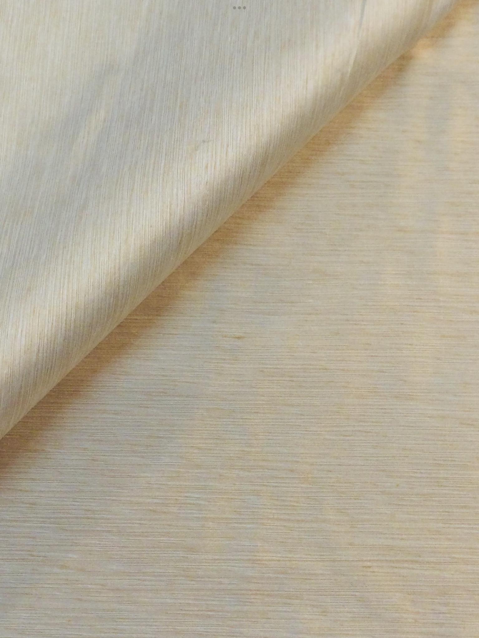 Heathered Silk Shantung in Natural/White