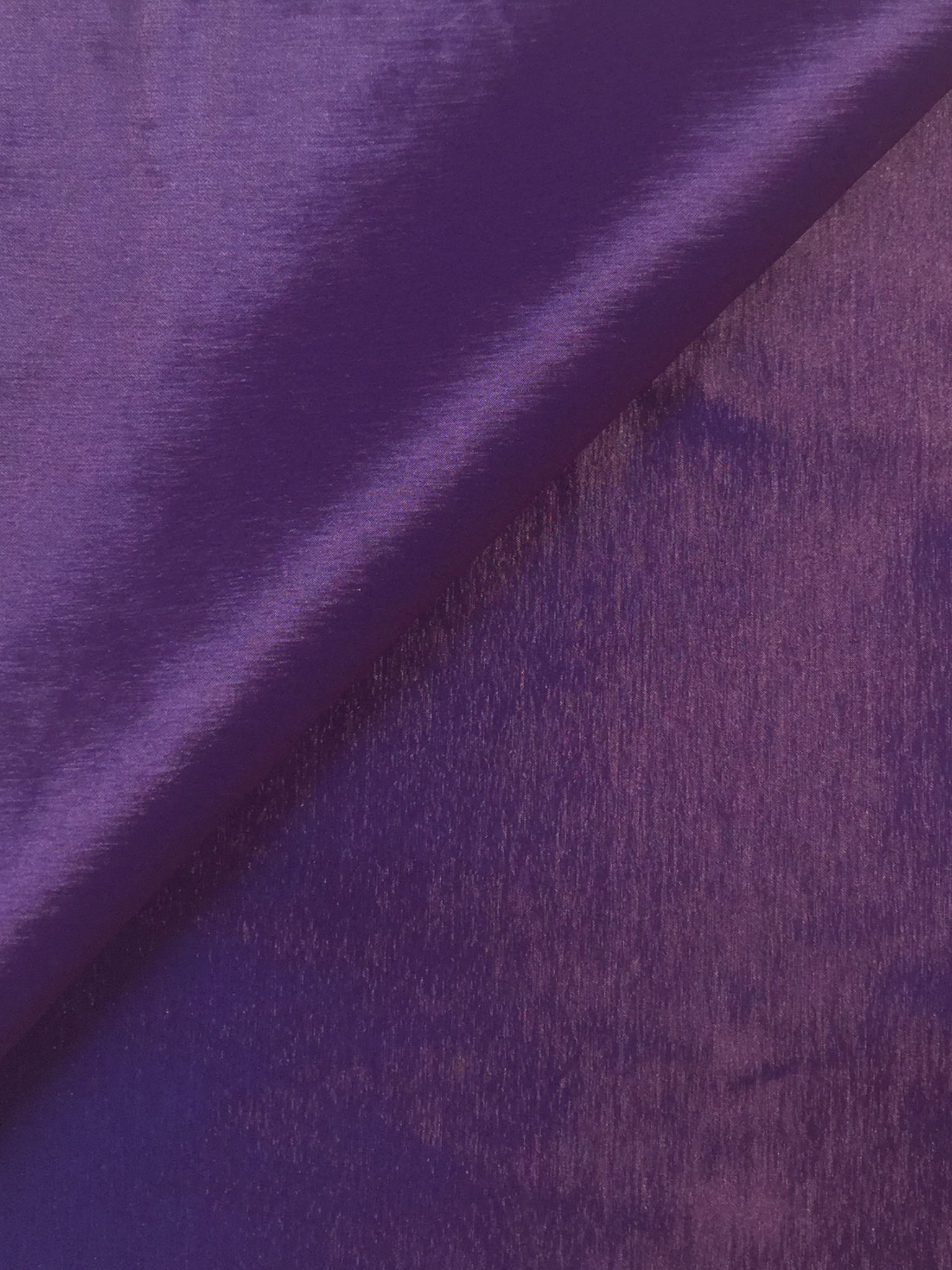 Iridescent Stretch Taffeta in Plum/Purple