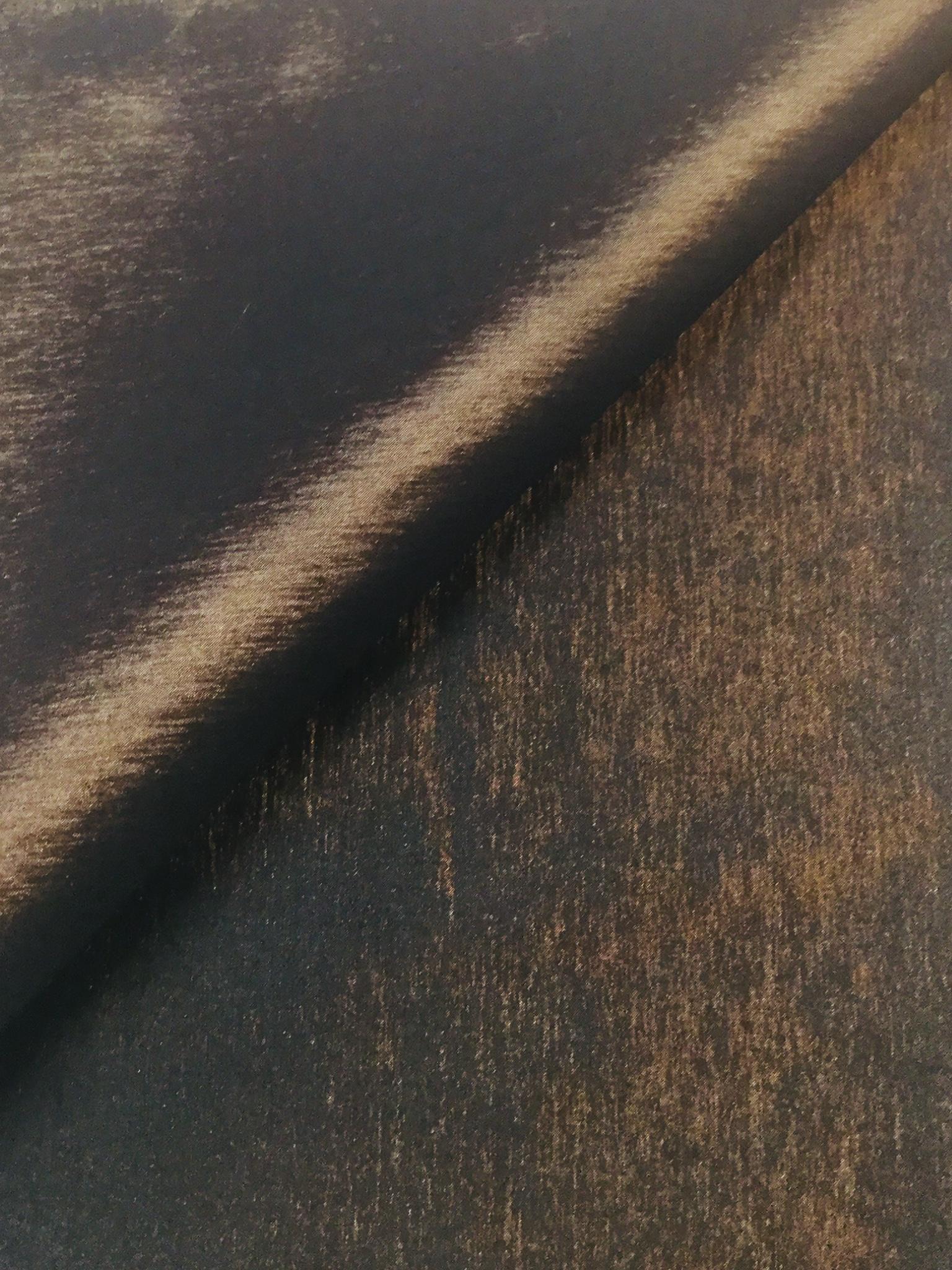 Iridescent Stretch Taffeta in Beige/Black