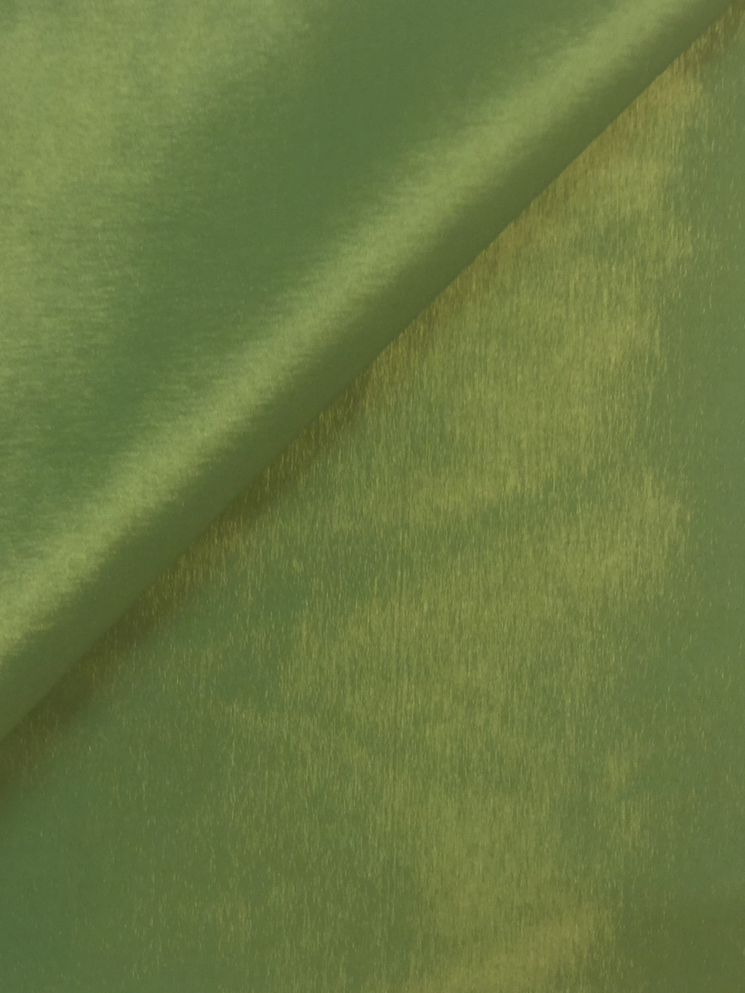 Iridescent Stretch Taffeta in Lime/Gold