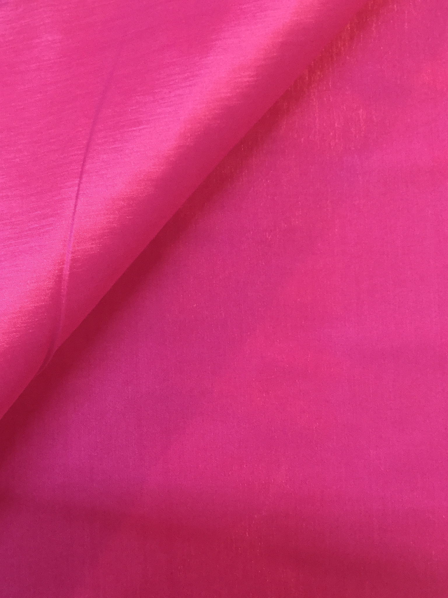 Iridescent Stretch Taffeta in Hot Pink
