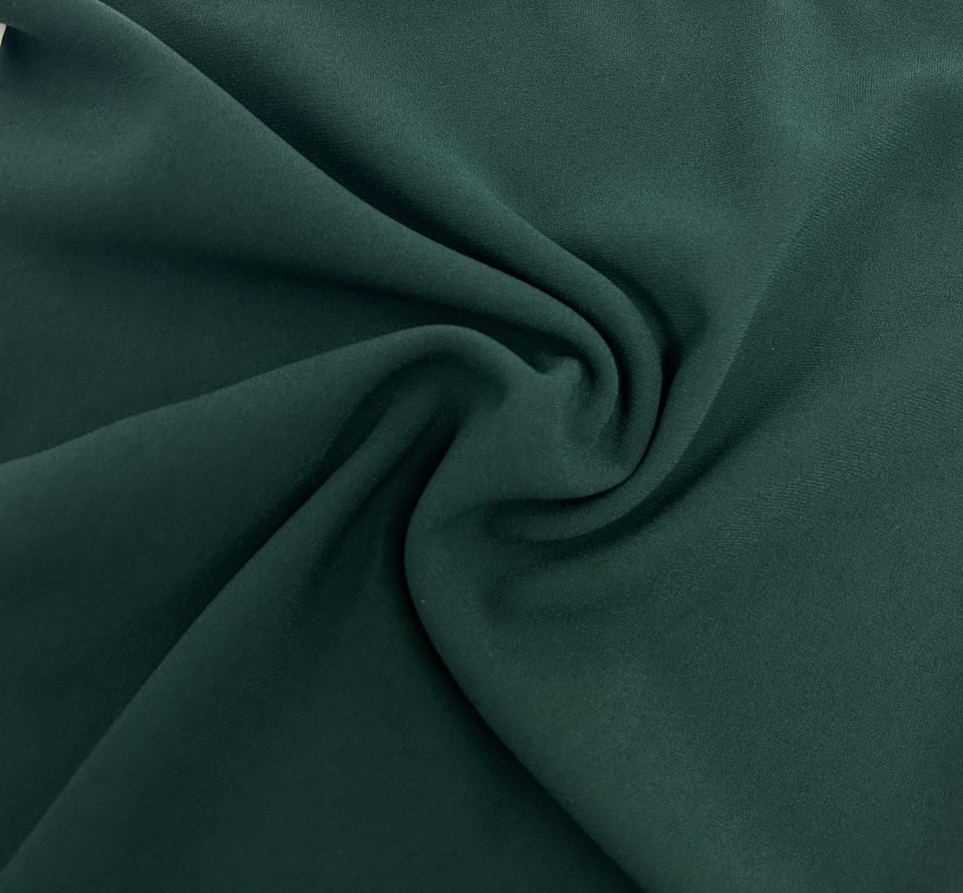 Triacetate & Polyester Blend Stretch Georgette in Forest Green