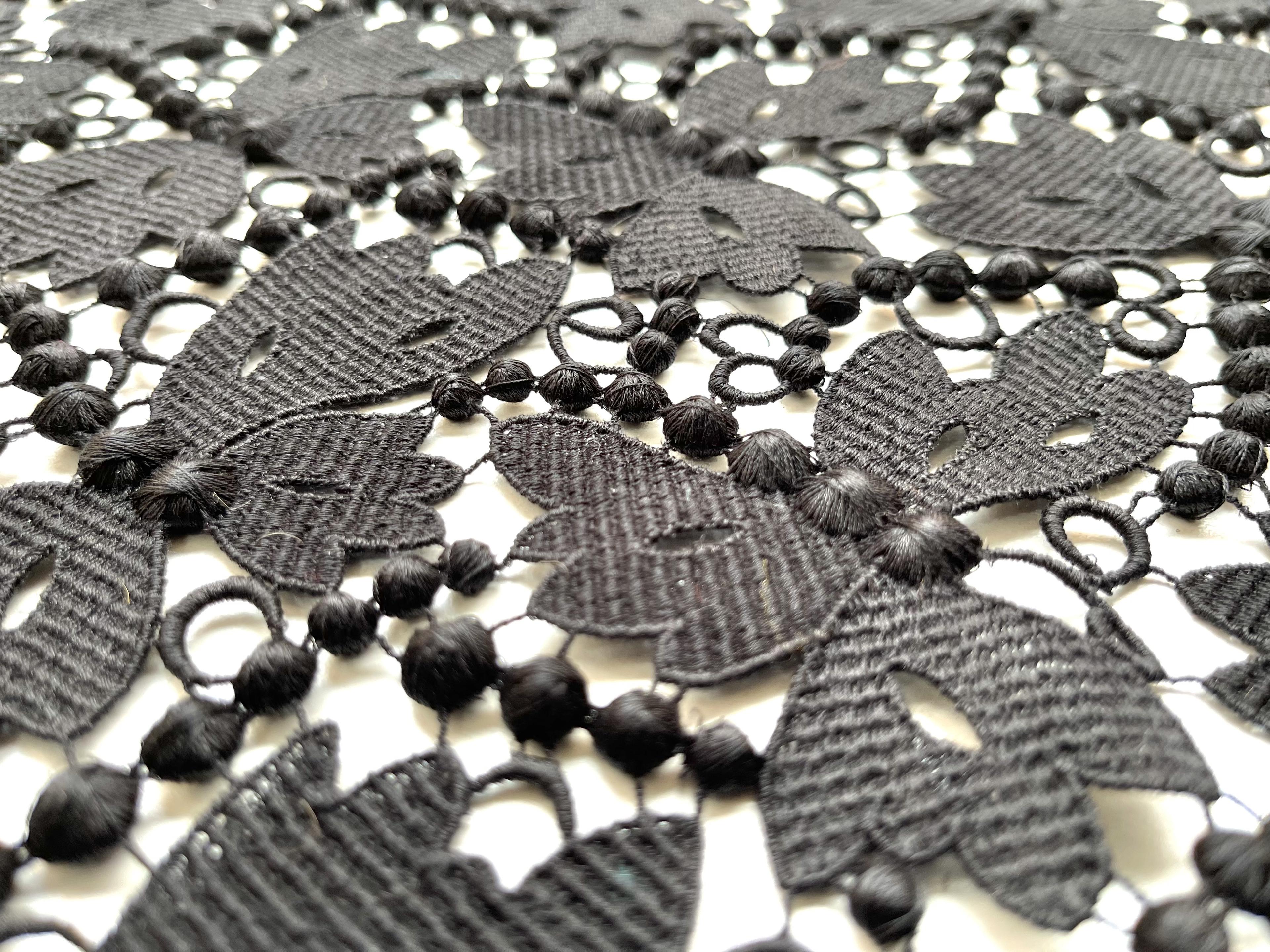 Made in Switzerland 100% Rayon Guipure Lace