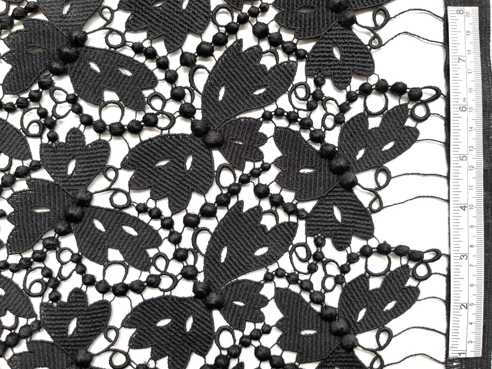 Made in Switzerland 100% Rayon Guipure Lace