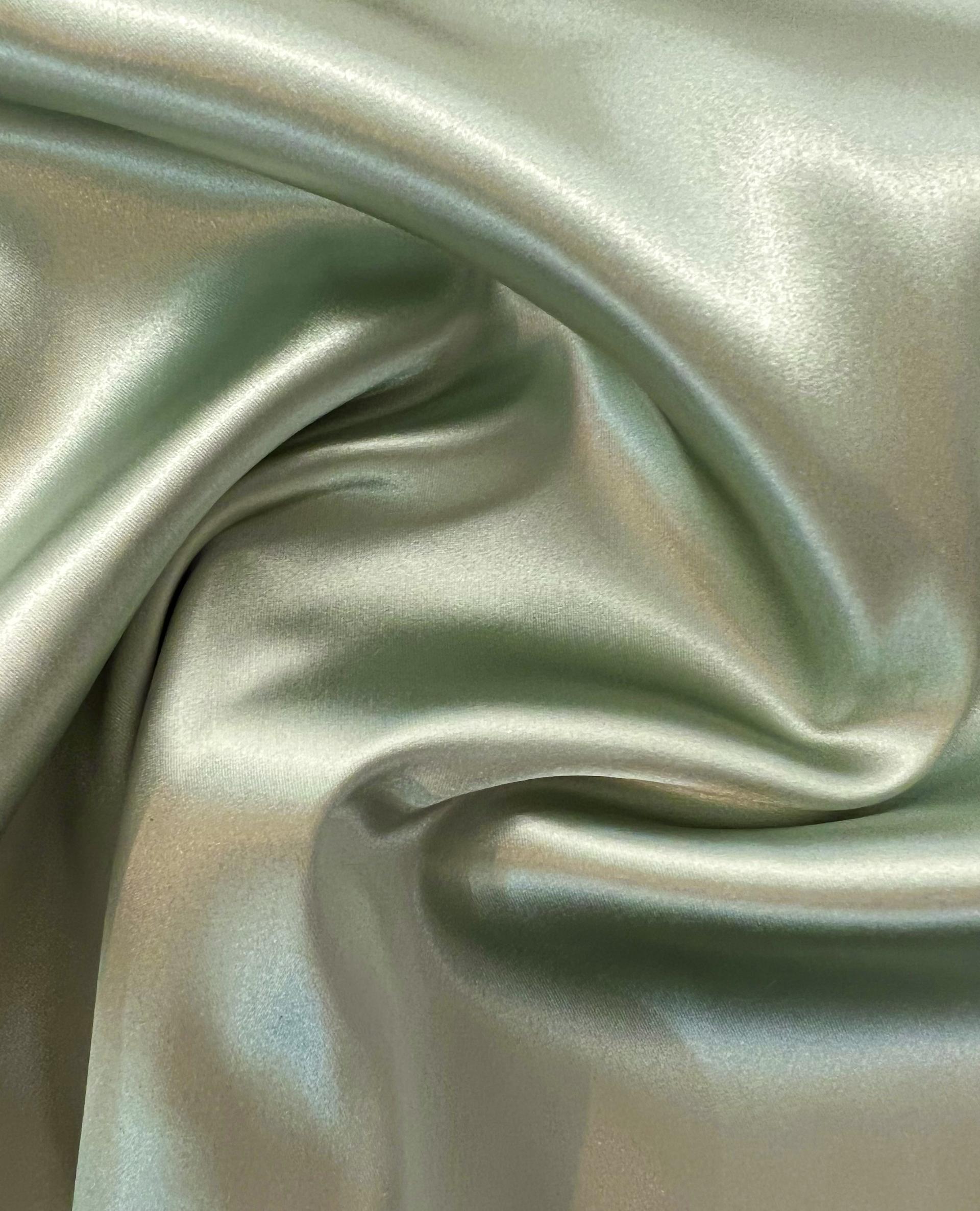 Italian Acetate Stretch Satin in Shiitake