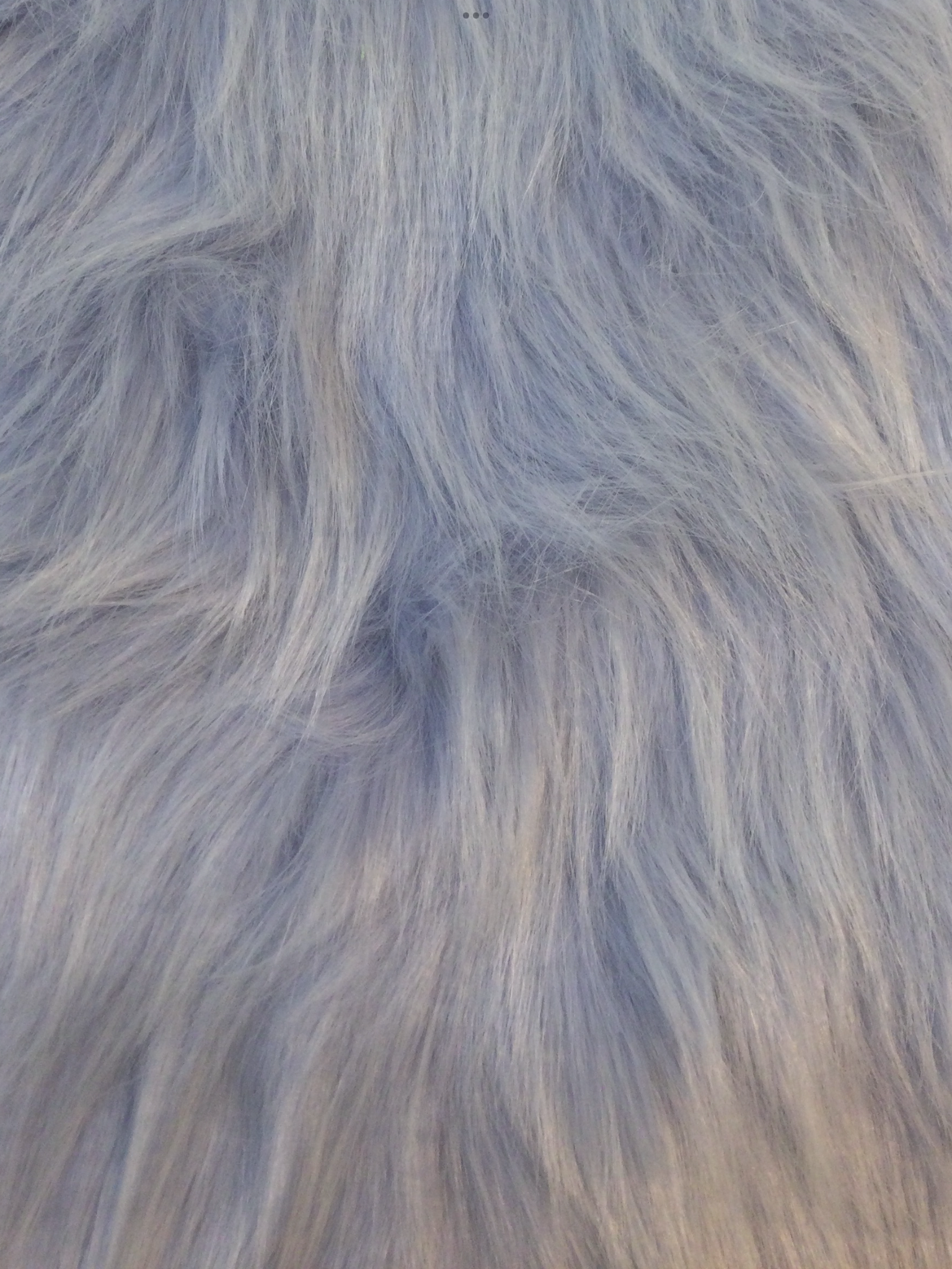 Luxury Faux Fur in Lilac/White