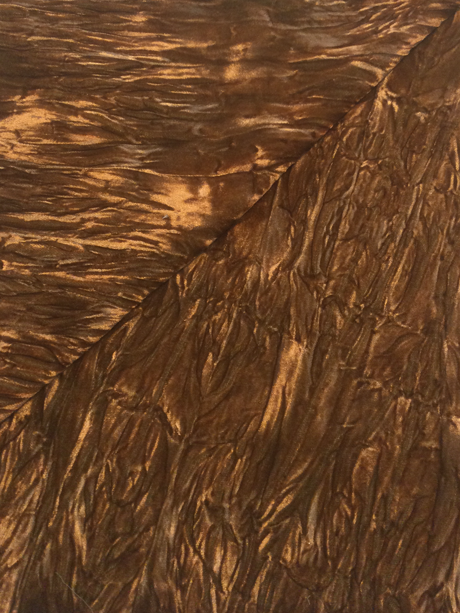 Iridescent Crushed Rayon Velvet in Sand Dune Green