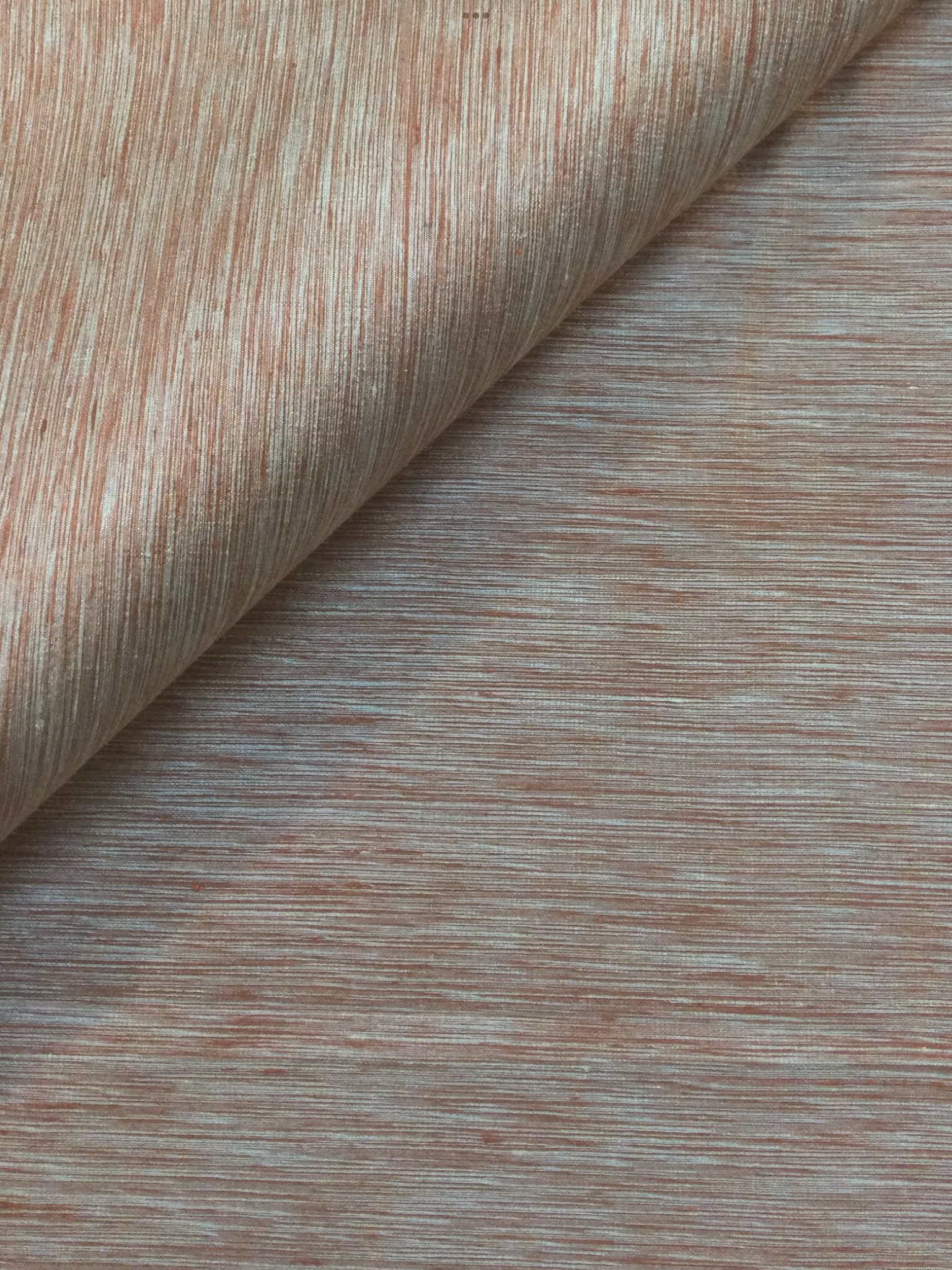 Heathered Silk Shantung in Rust/Natural