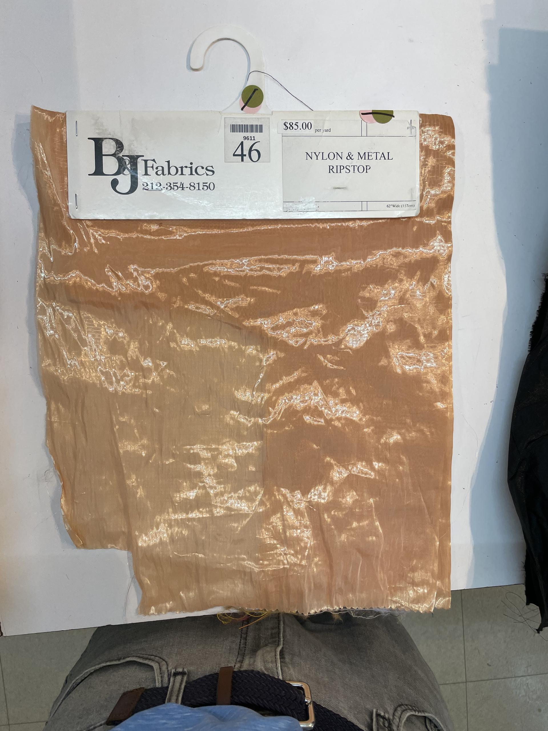 Made in Italy Nylon/Metallic Ripstop