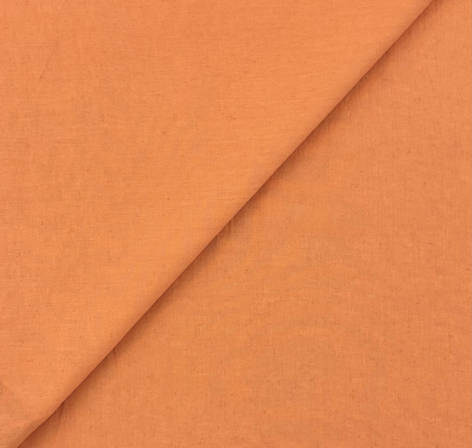 Irish Handkerchief Linen in Tangerine