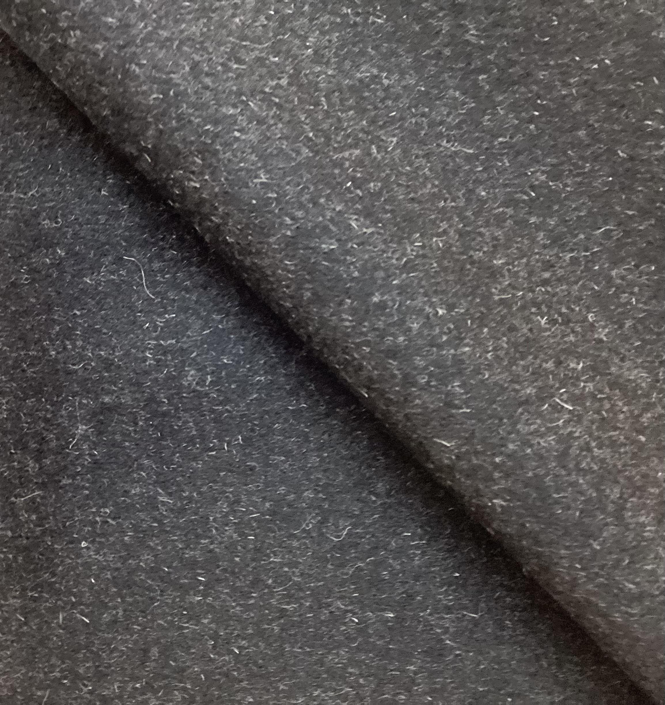 100% Cashmere Coating In Heather Black
