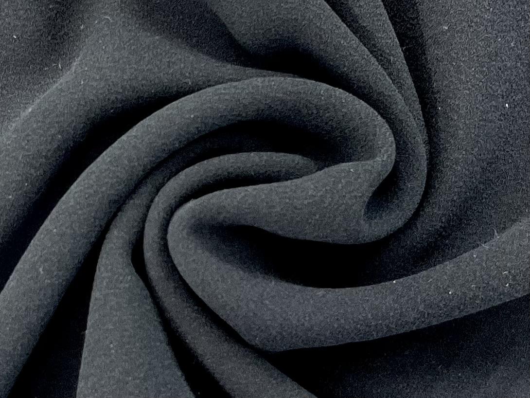 Washed Silk Georgette in Black