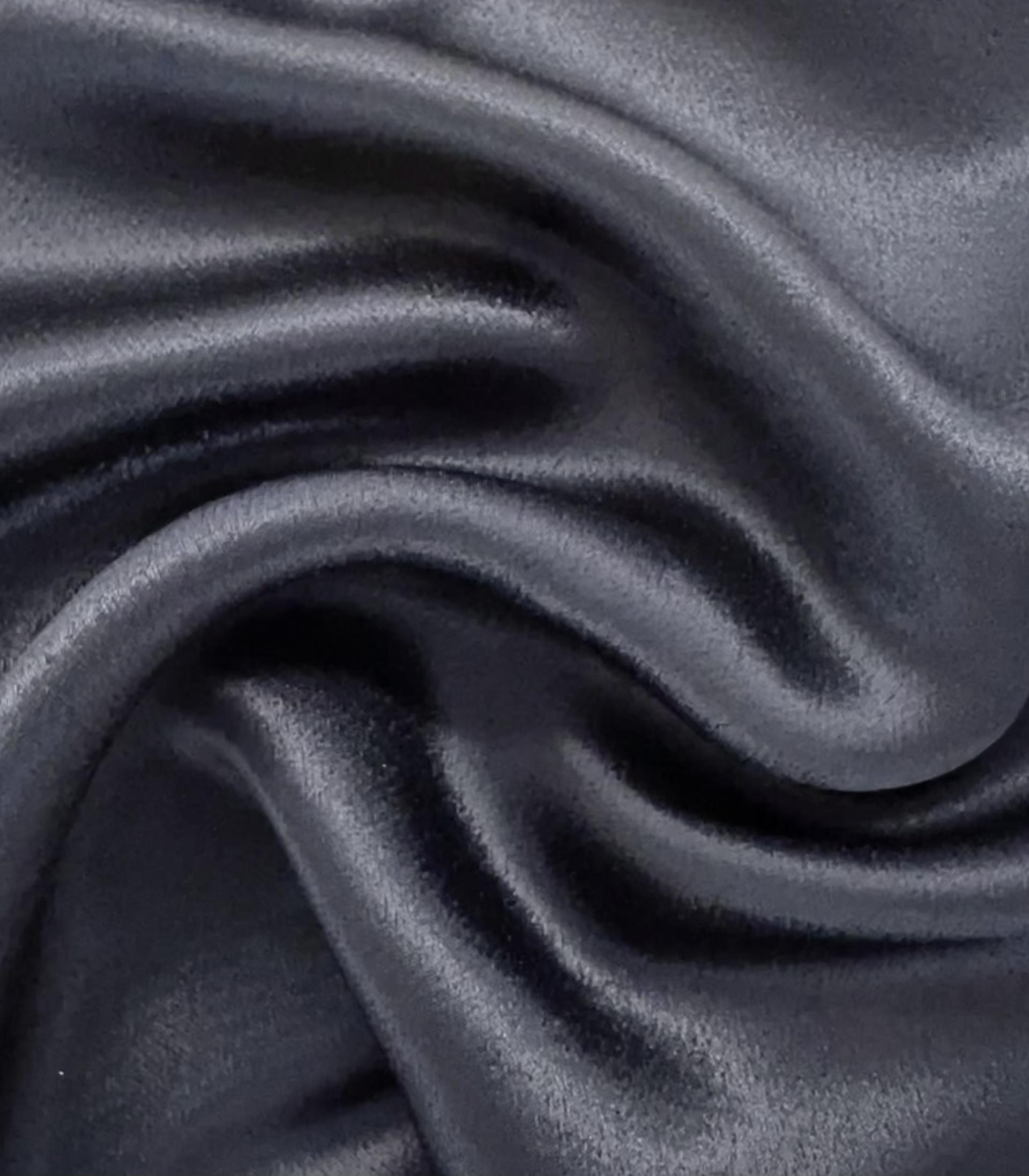 Viscose Hammered Satin in Navy