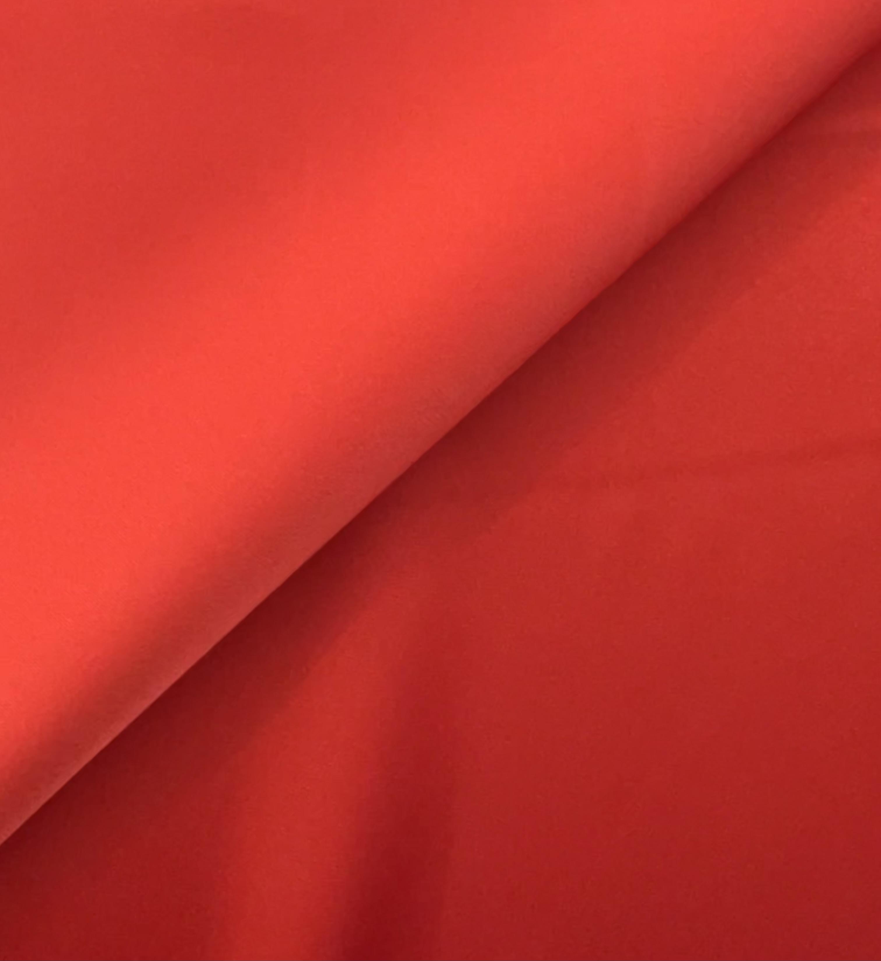 ACETATE FAILLE BACK SATIN IN BLOOD ORANGE