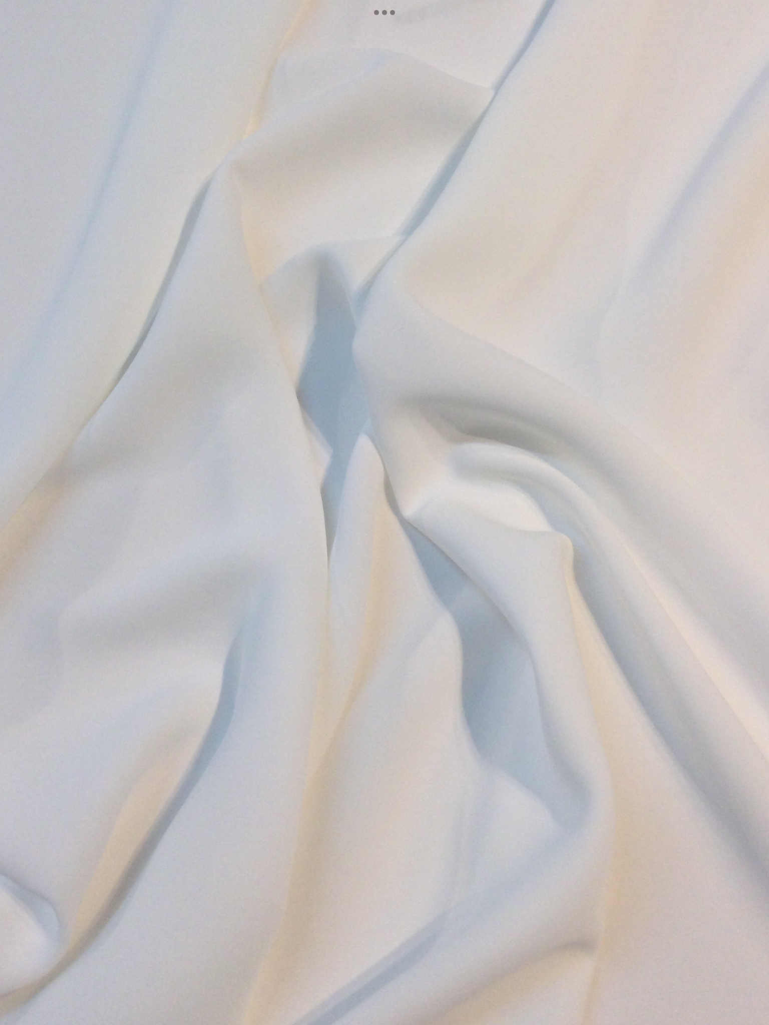 Polyester-Nylon Crepe in White
