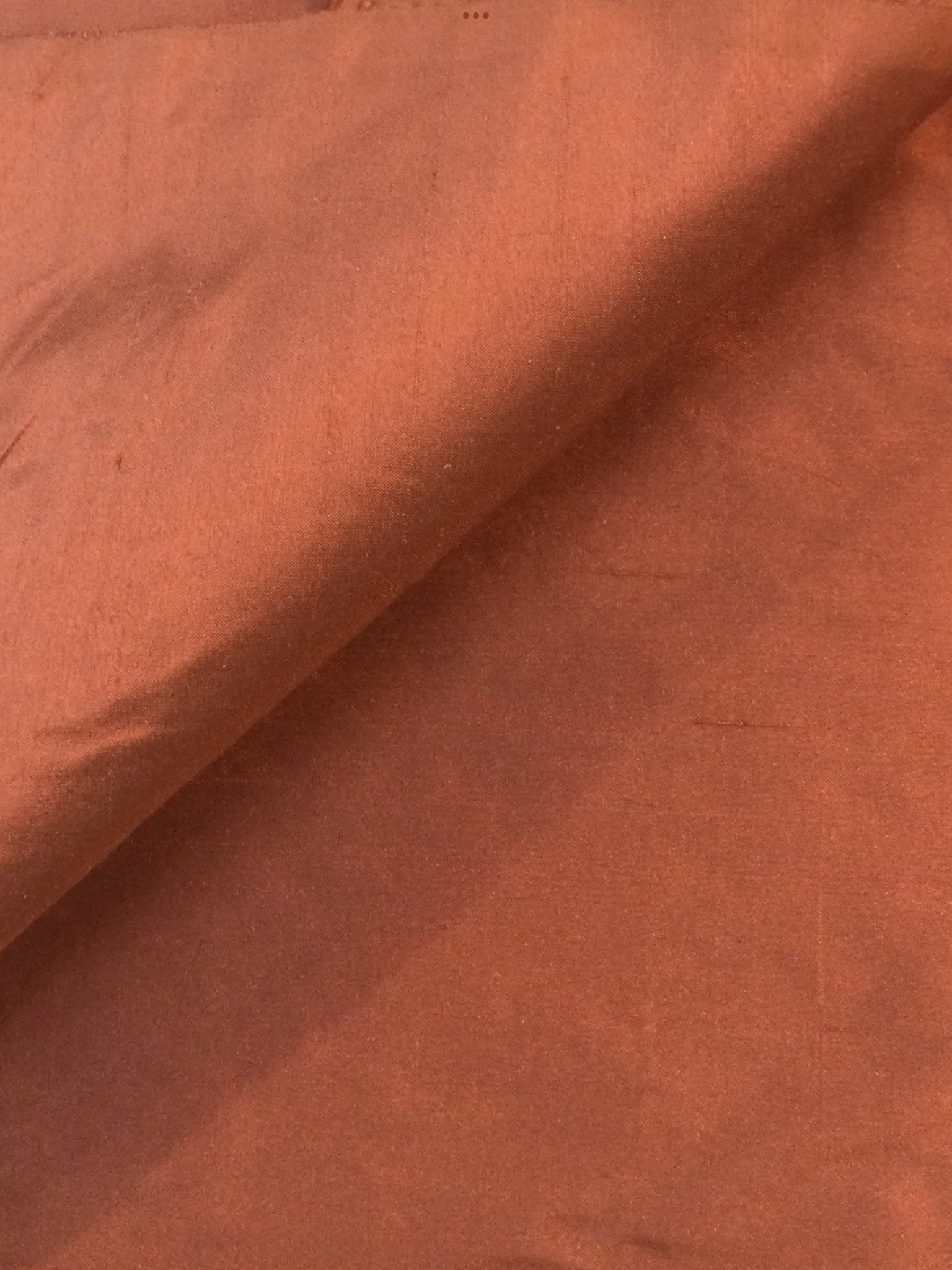 Raw Silk Shantung in Copper