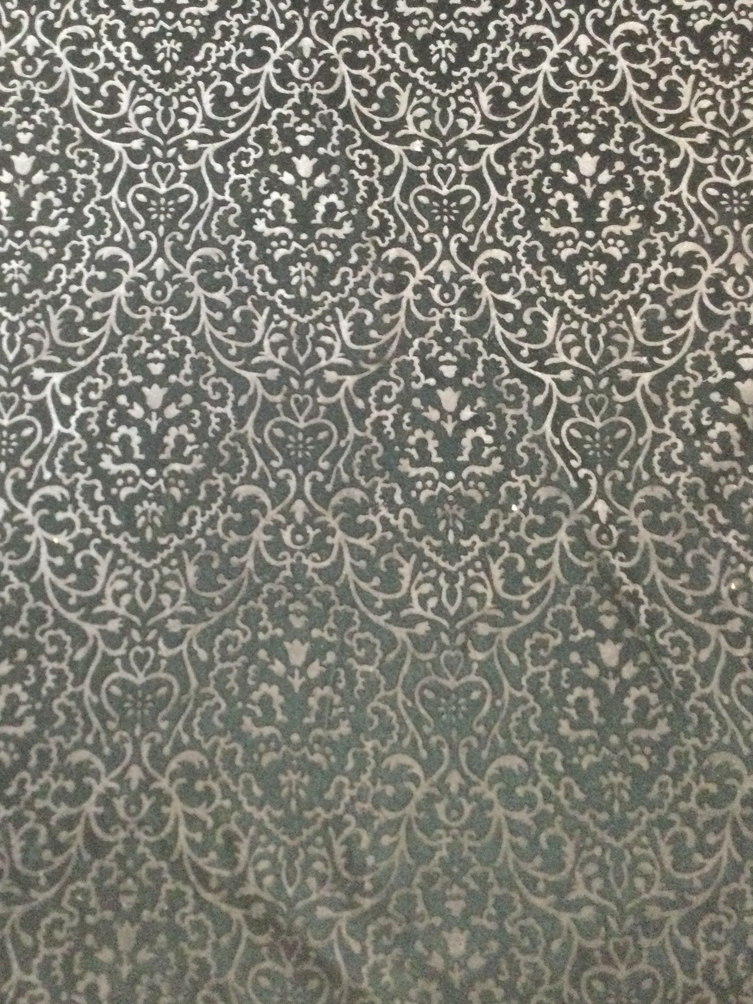 Embossed Rayon Velvet in Black