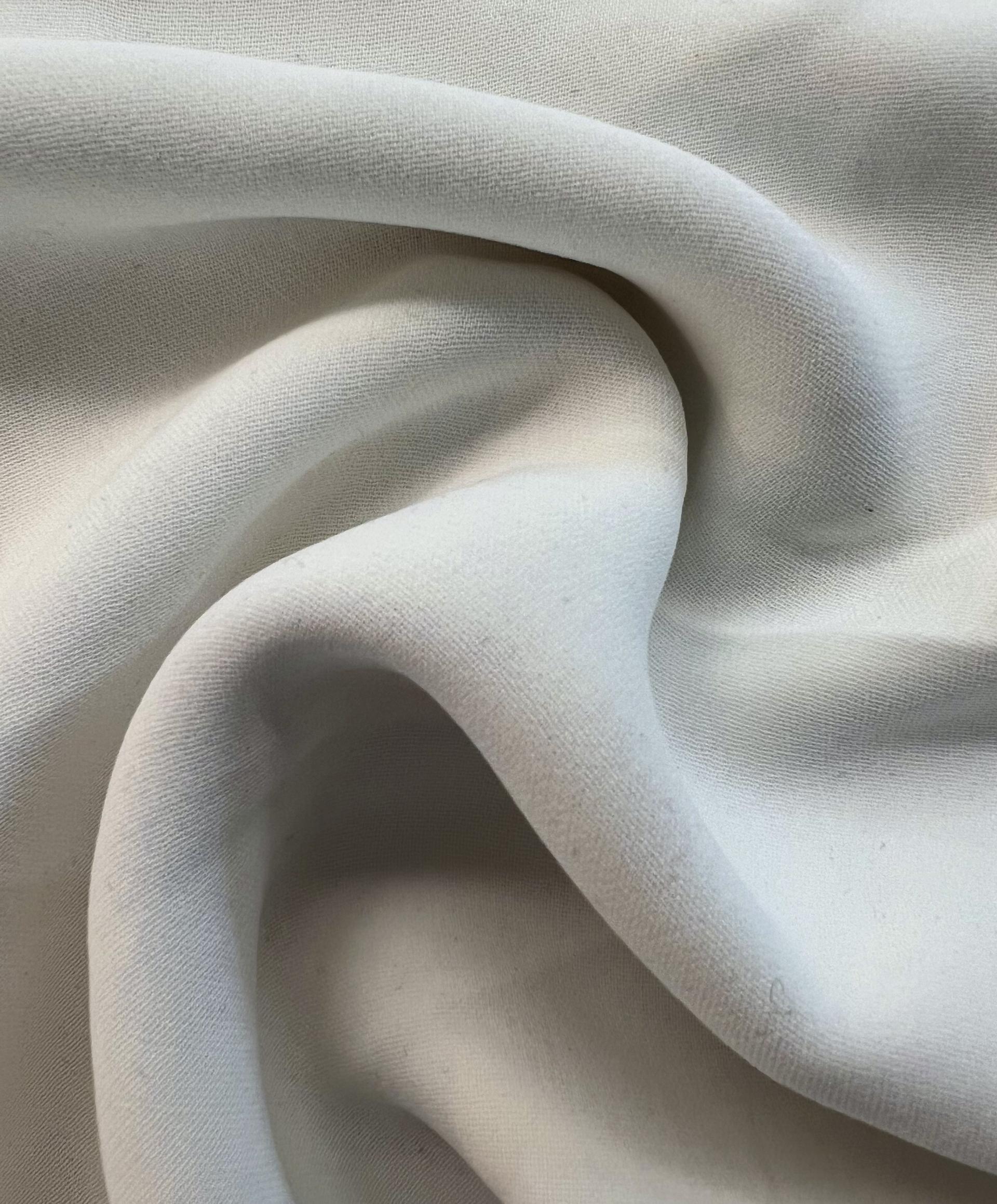 Polyester Tricotine Crepe in Ivory