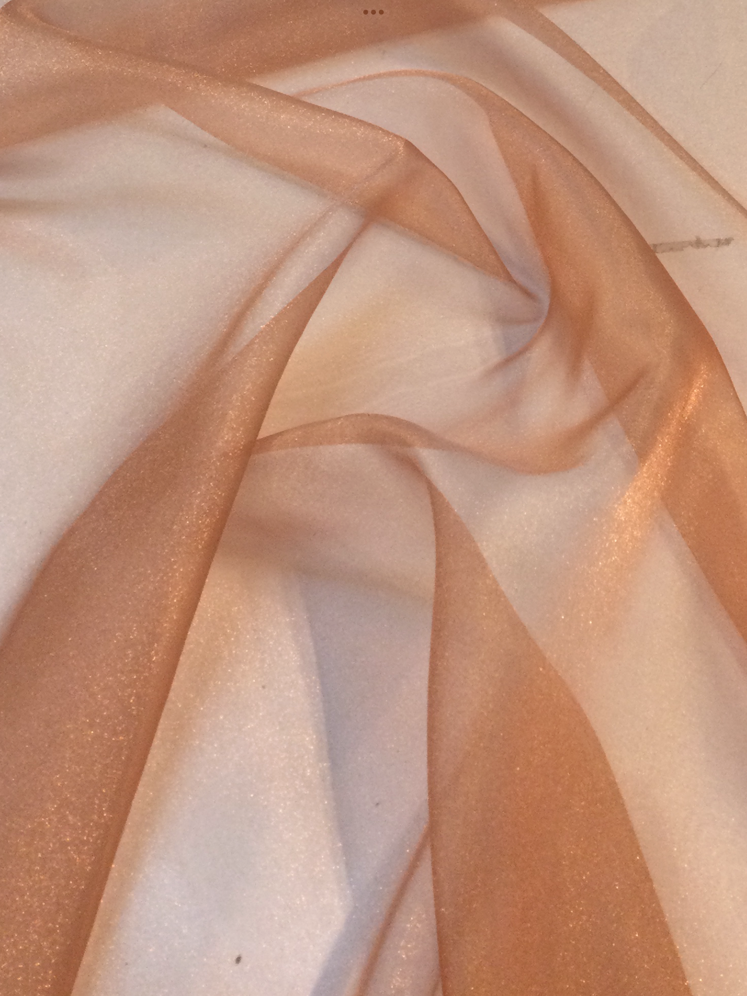 Nylon Sparkle Organza in Copper