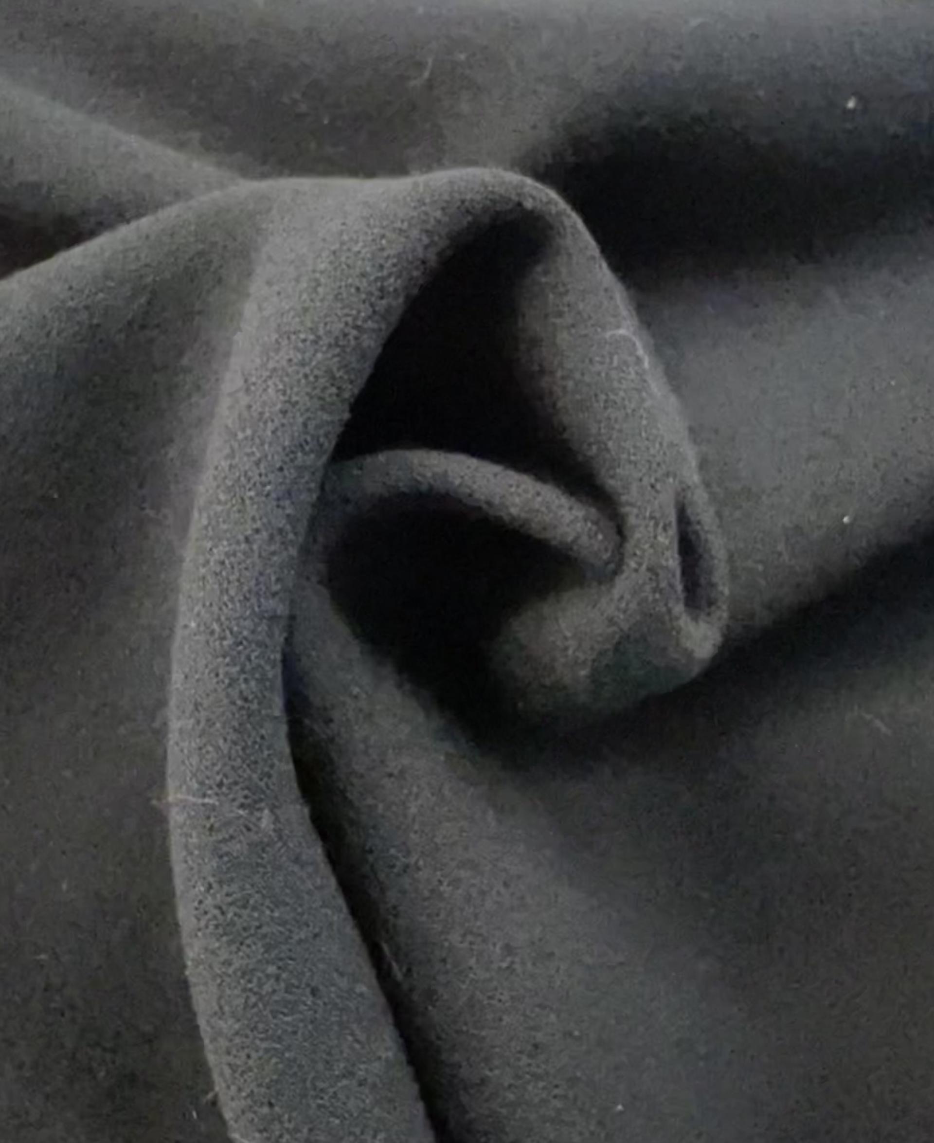 Couture Wool Double Crepe in Black