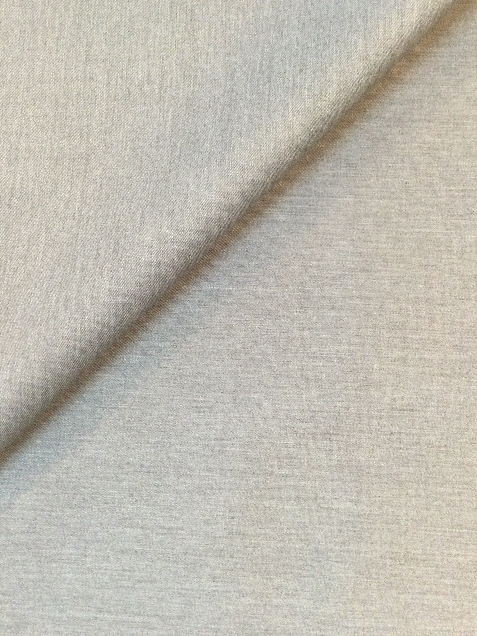 Polyester Cotton Twill in Heather Grey