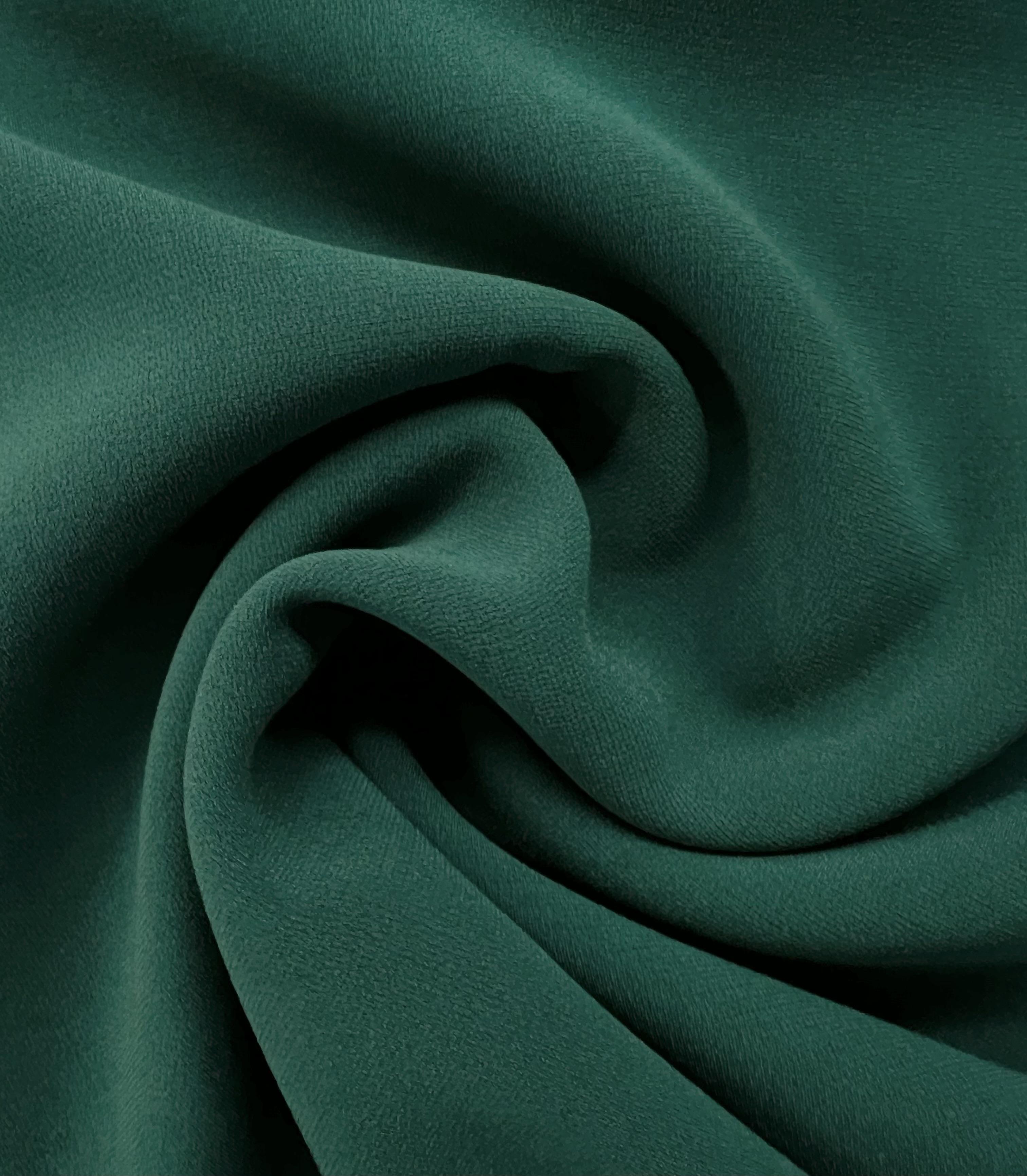 Japanese Triacetate and Polyester Blend Sponge Crepe in Hunter