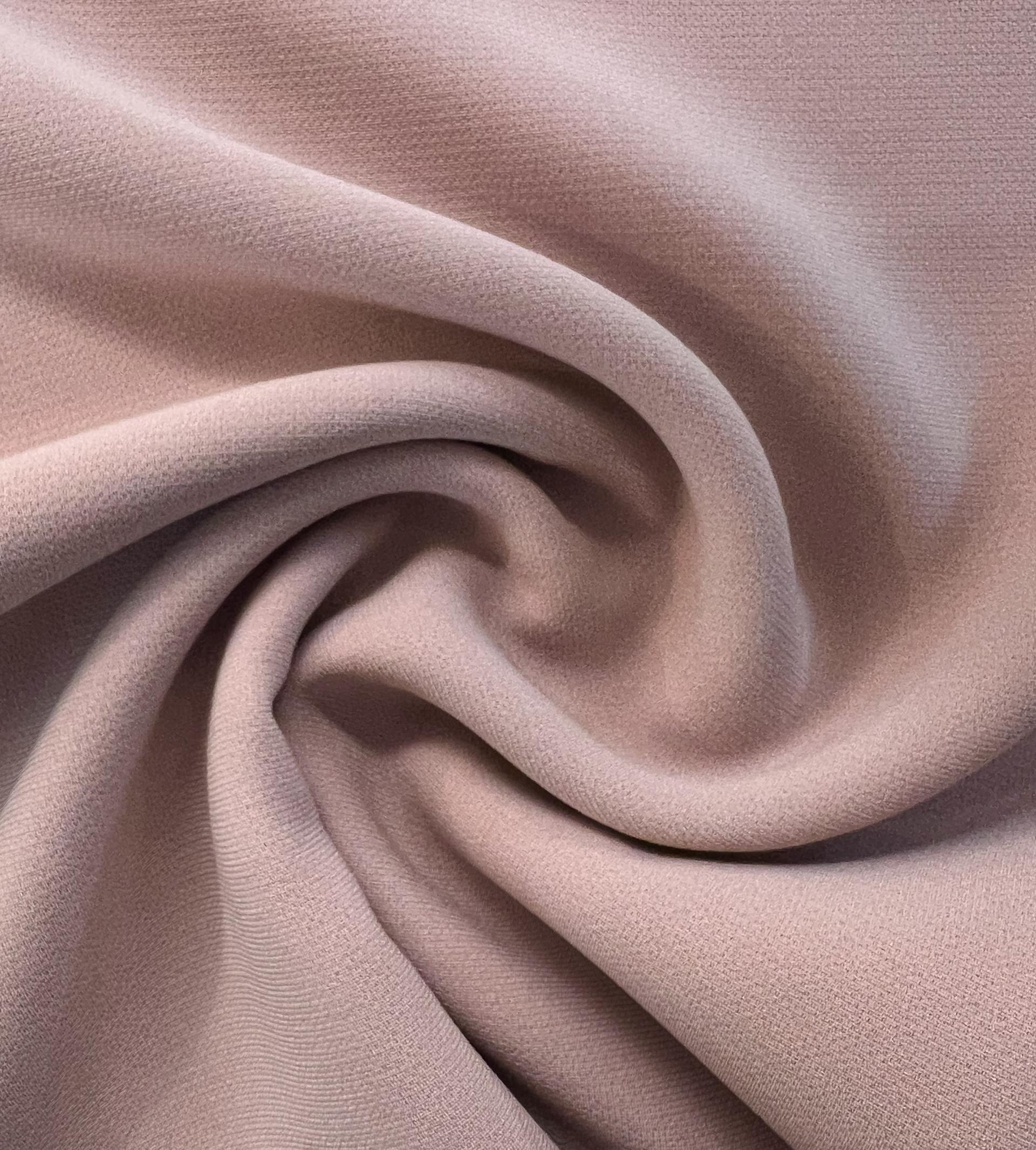 Japanese Triacetate and Polyester Blend Sponge Crepe in Blush