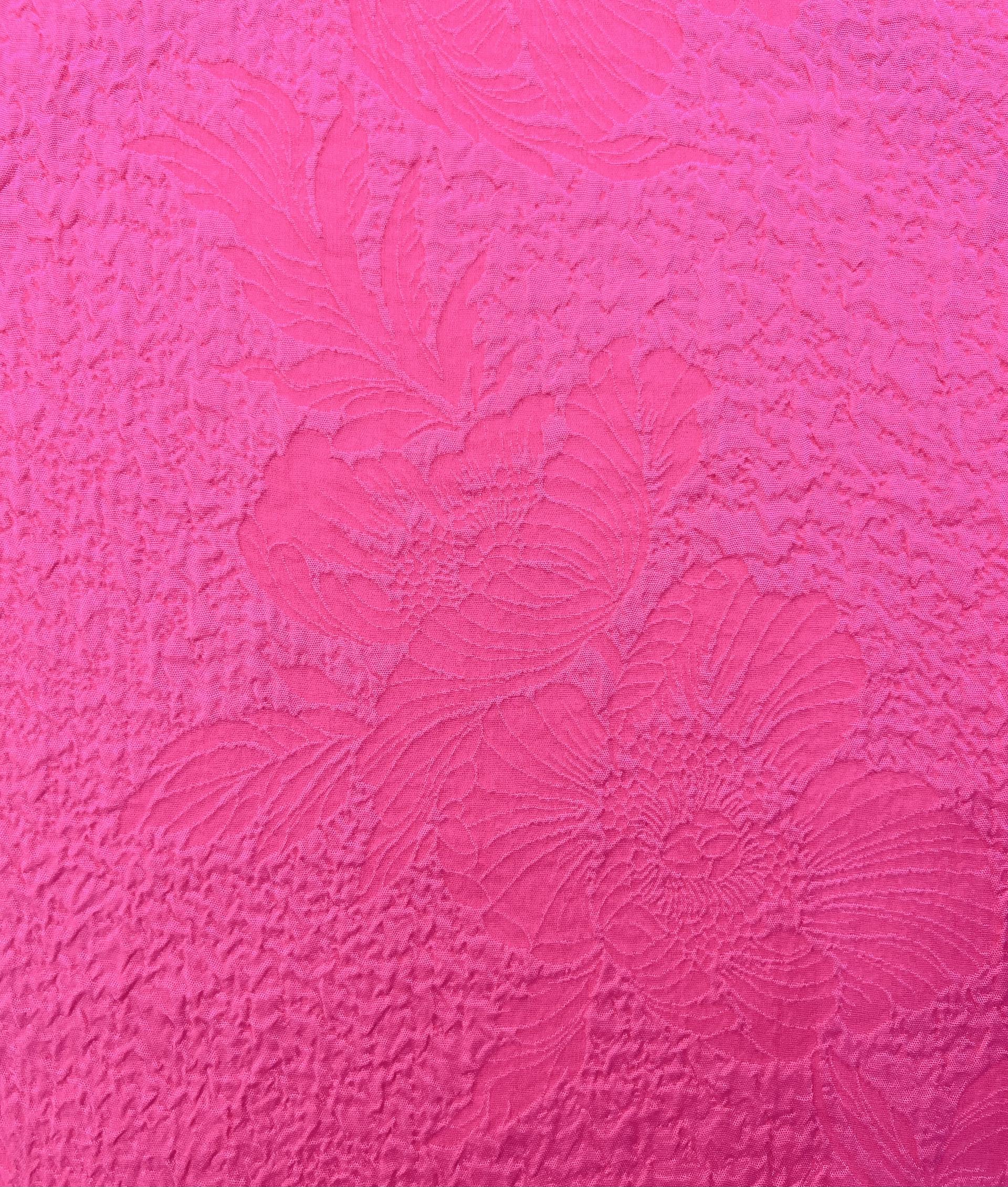 Silk Matelasse in Fuchsia