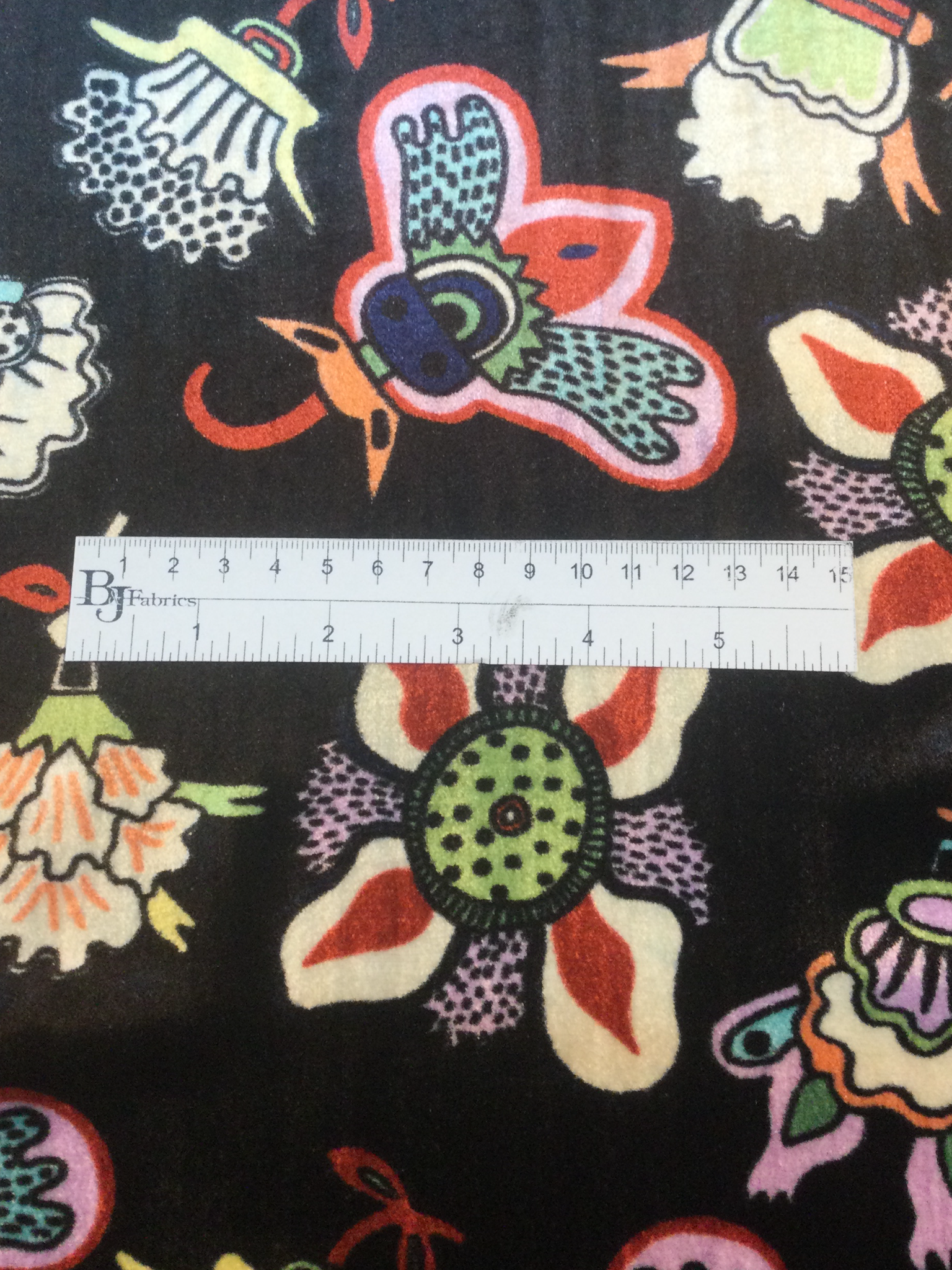 Made in Italy Printed Silk/Rayon Velvet