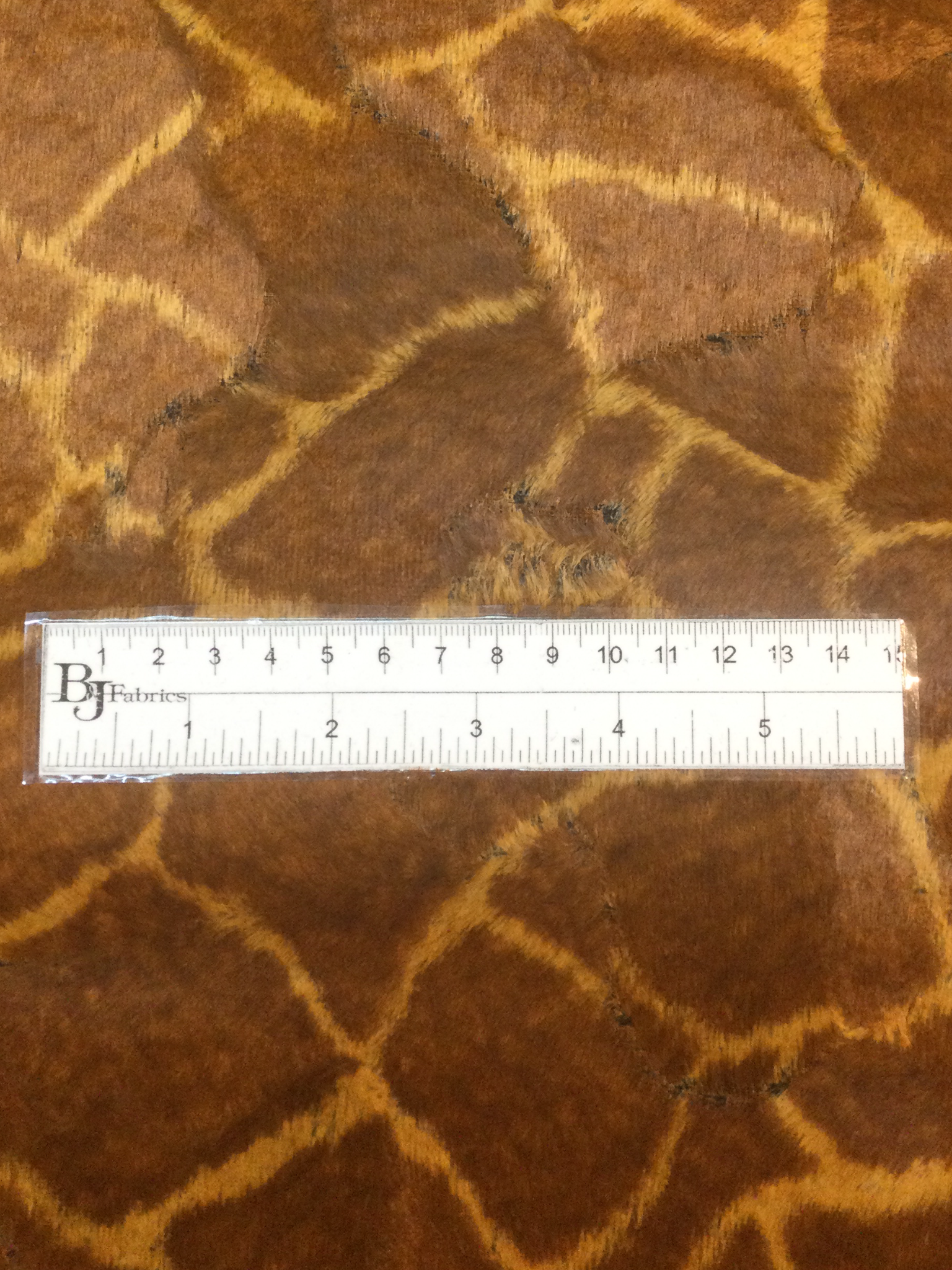 Giraffe Print Faux Fur in Browns